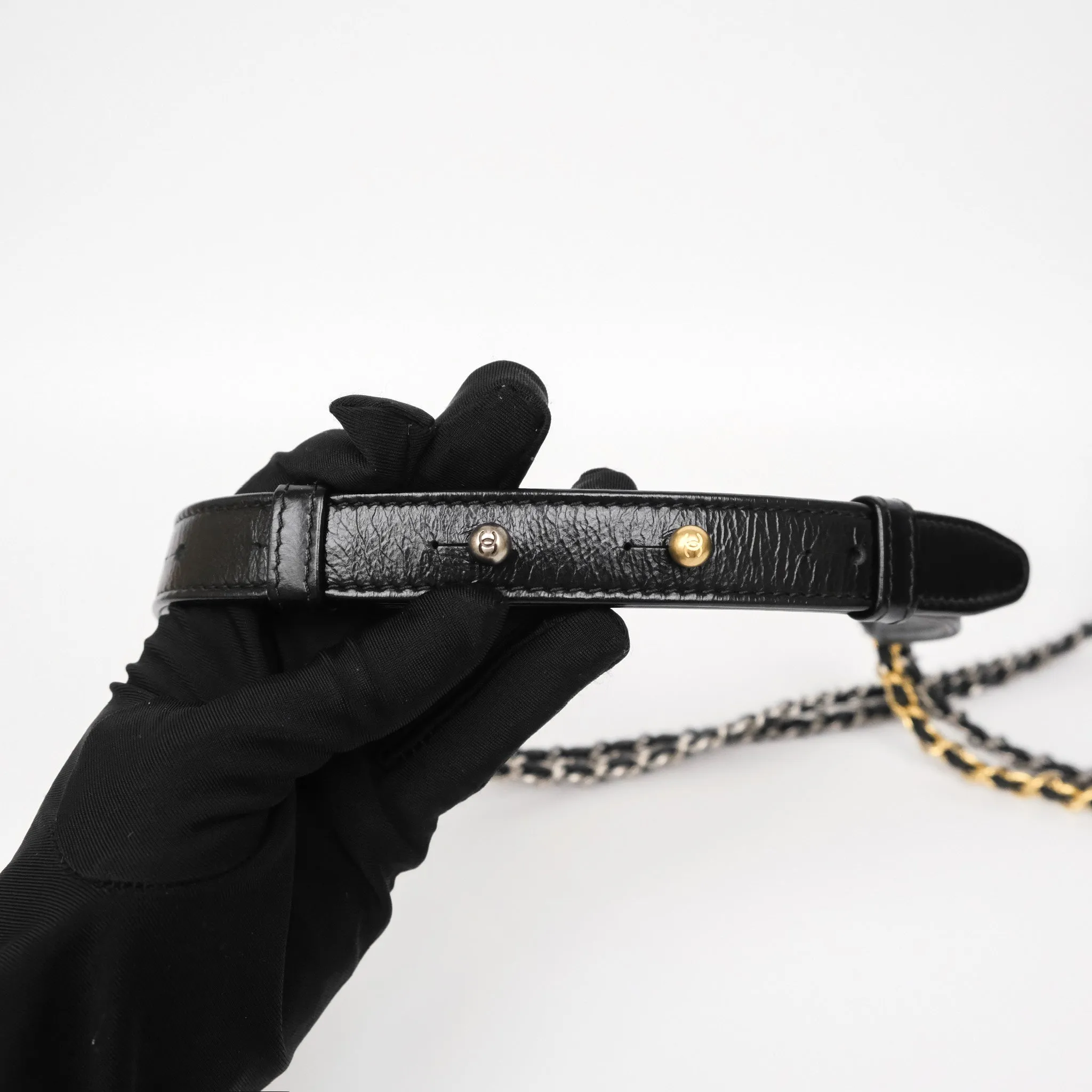 Chanel New Medium Gabrielle Hobo Quilted Black Aged Calfskin
