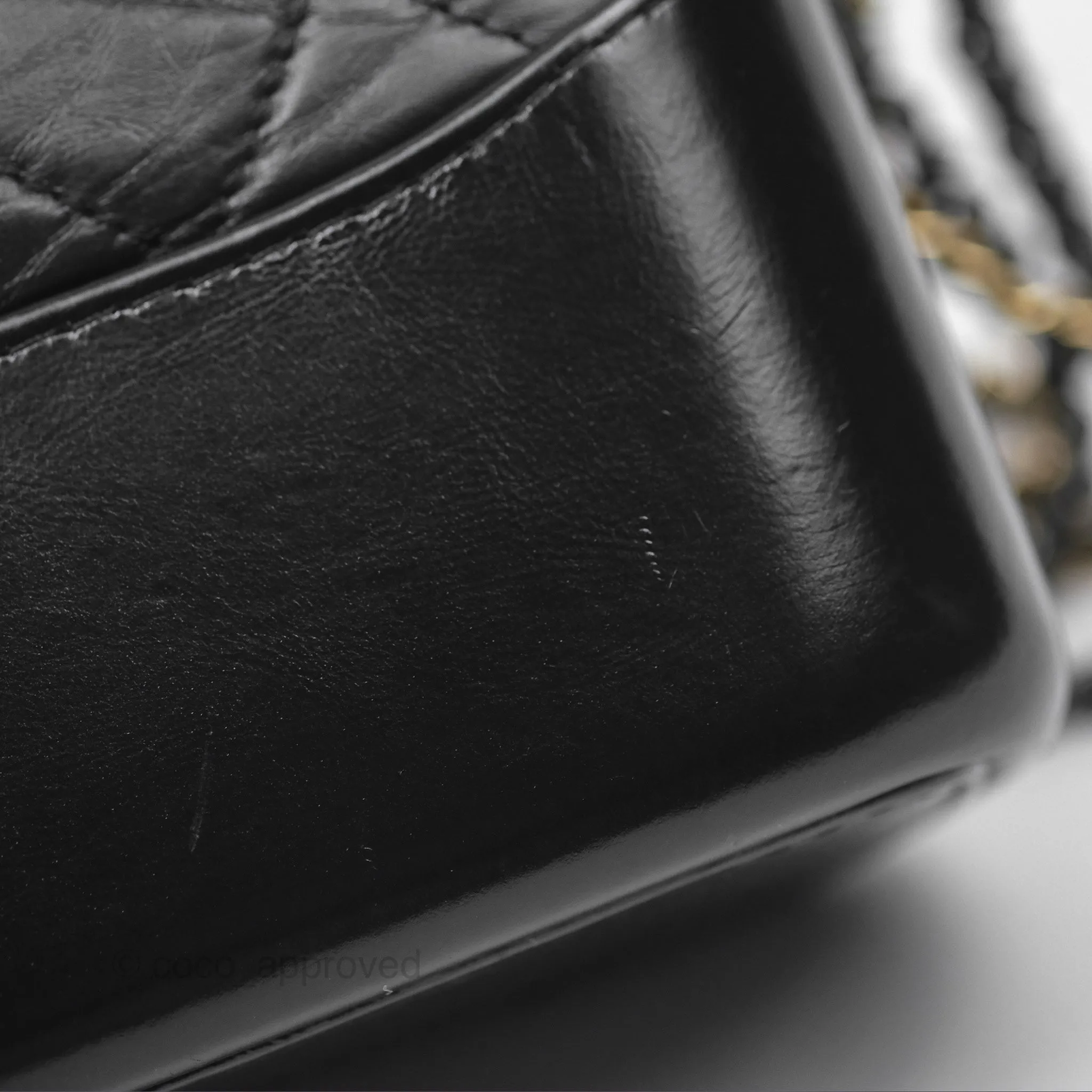 Chanel New Medium Gabrielle Hobo Quilted Black Aged Calfskin