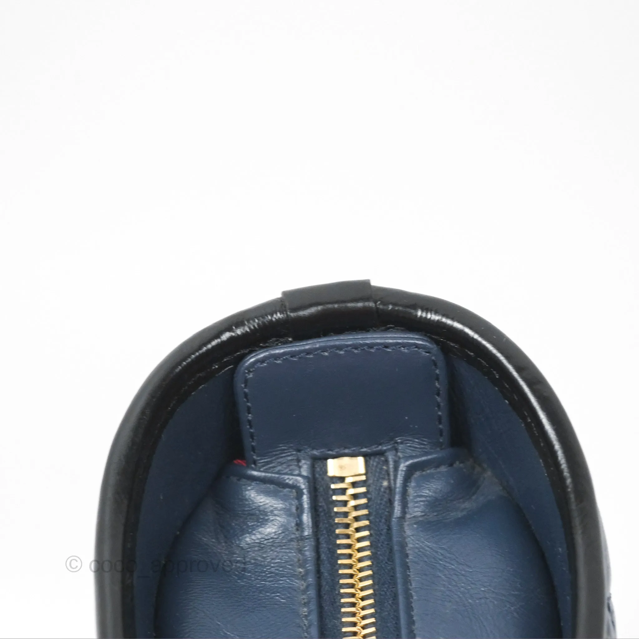 Chanel New Medium Gabrielle Hobo Quilted Navy Black Aged Calfskin