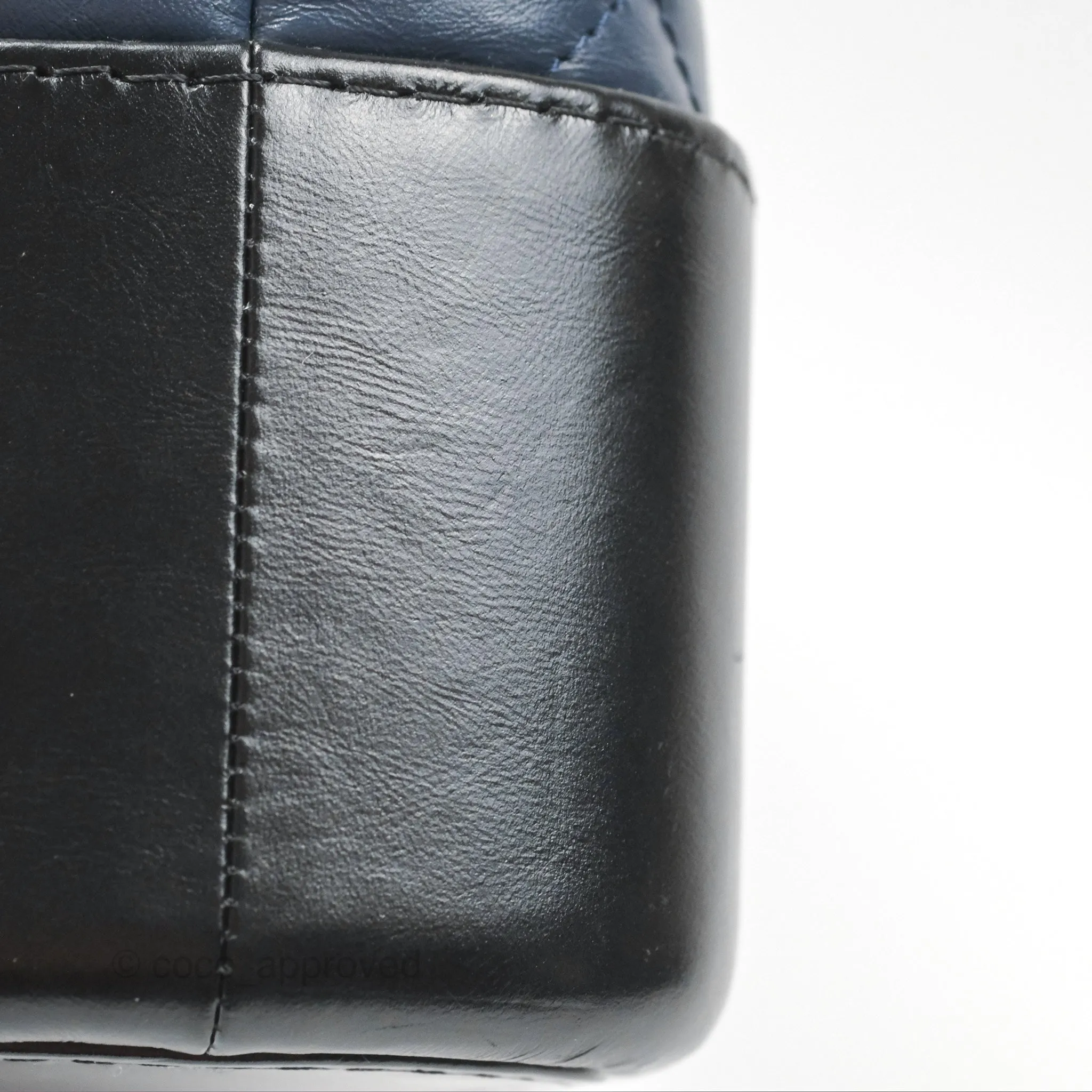Chanel New Medium Gabrielle Hobo Quilted Navy Black Aged Calfskin