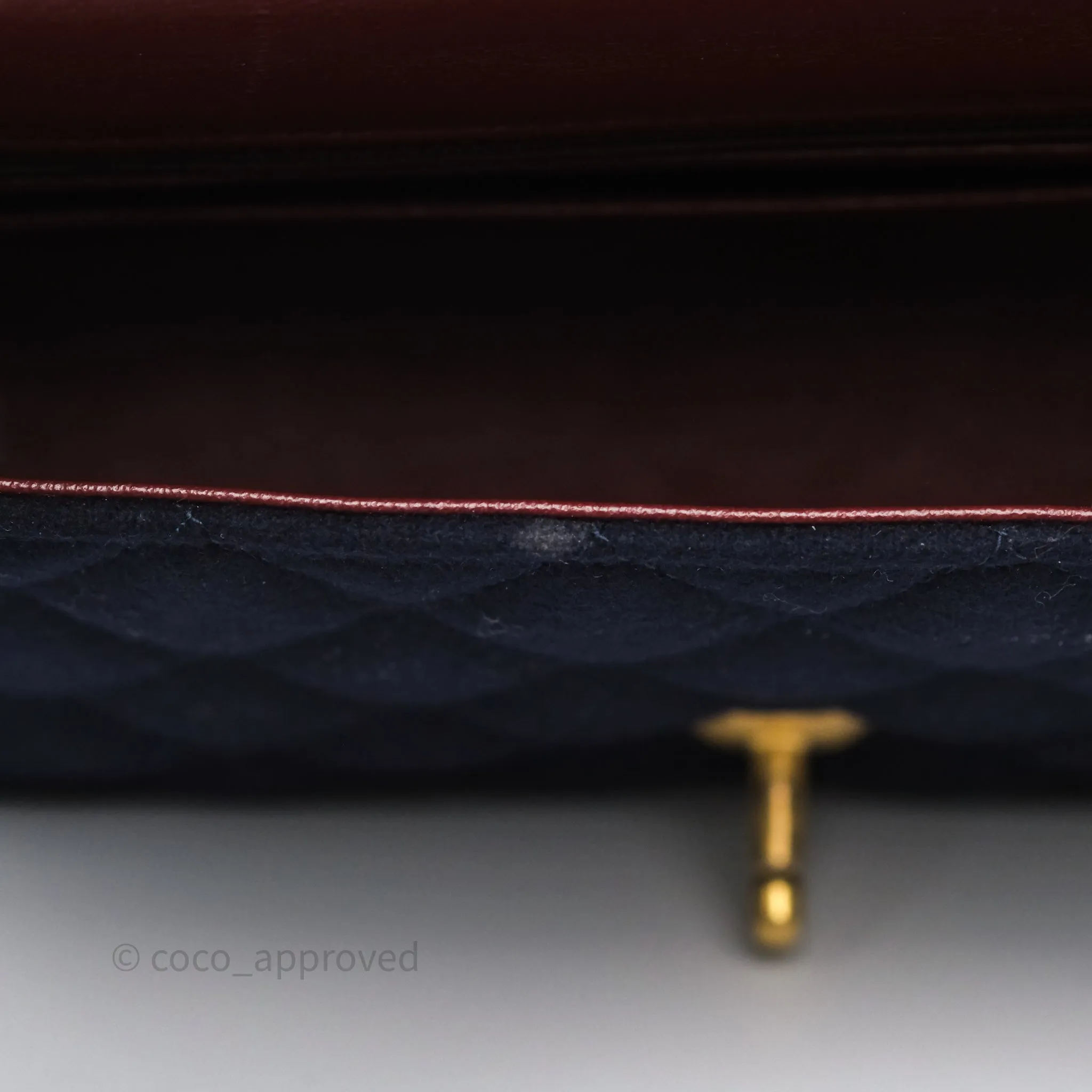 Chanel Paris-Hamburg Charms Mini Rectangular Flap Navy Wool 18C