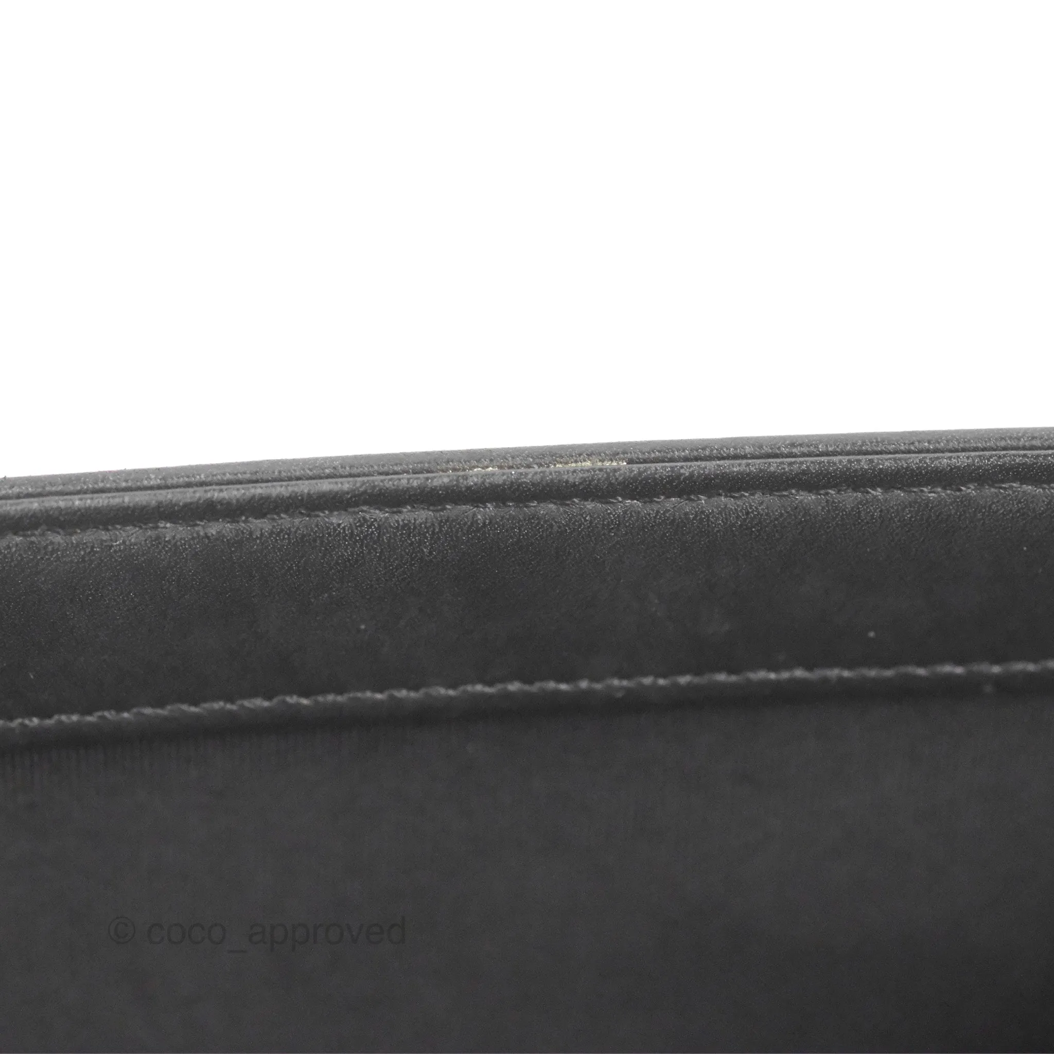 Chanel Quilted Medium Boy Black Calfskin Ruthenium Hardware