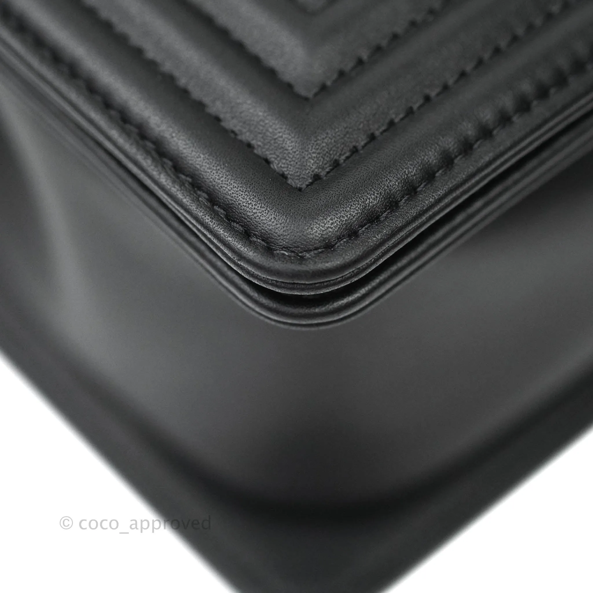 Chanel Quilted Medium Calfskin Boy Flap Ruthenium Hardware