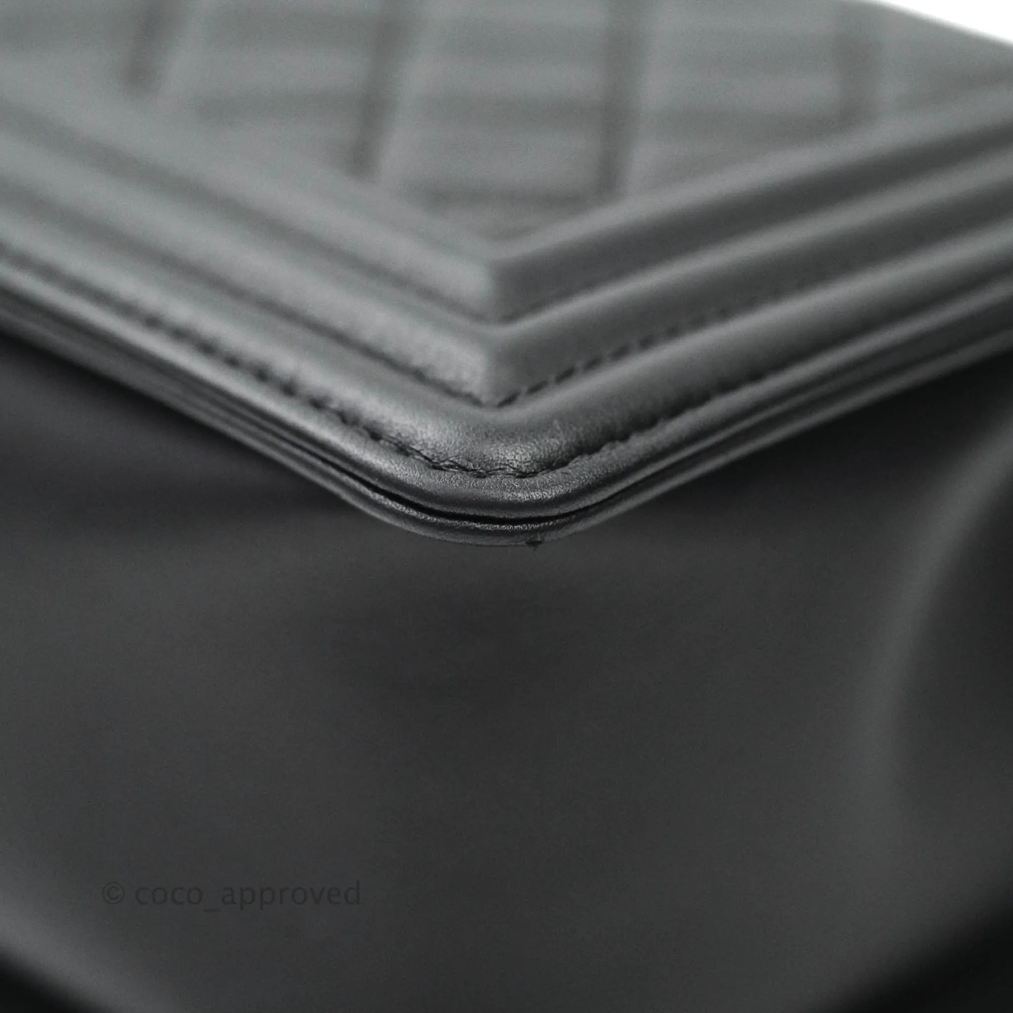 Chanel Quilted Medium Calfskin Boy Flap Ruthenium Hardware
