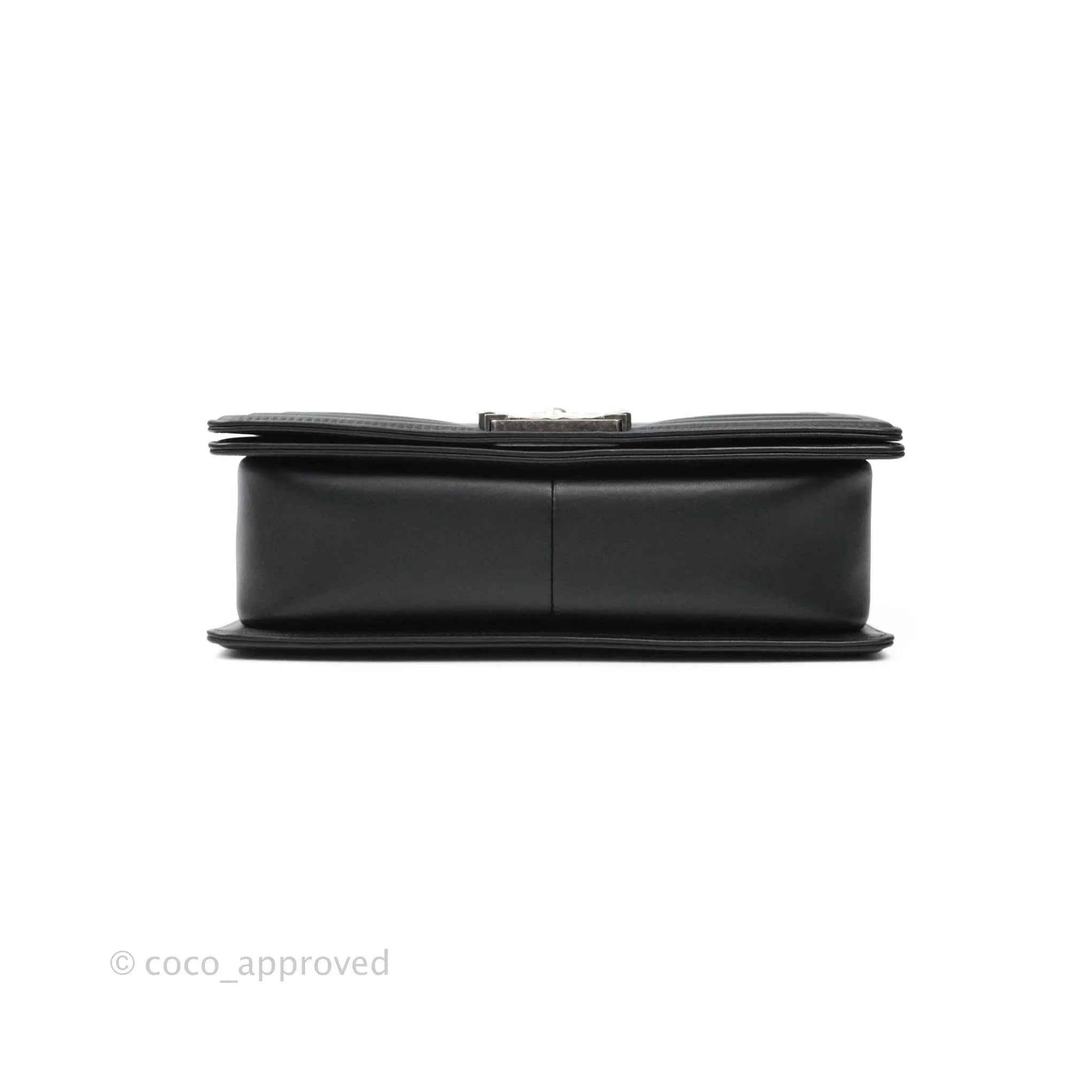 Chanel Quilted Medium Calfskin Boy Flap Ruthenium Hardware