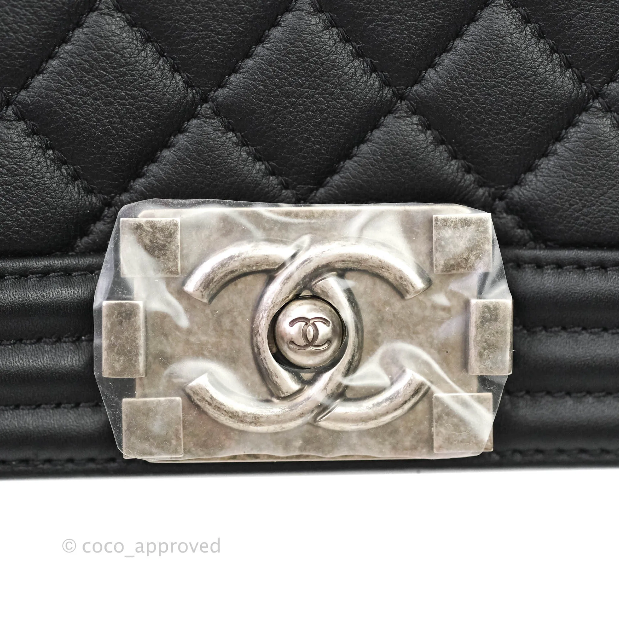 Chanel Quilted Medium Calfskin Boy Flap Ruthenium Hardware