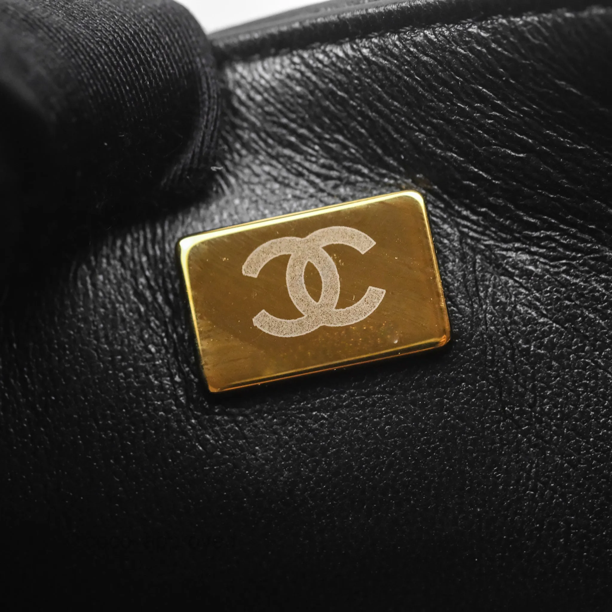 Chanel Quilted Mini Rectangular Flap Black Lambskin Gold Hardware