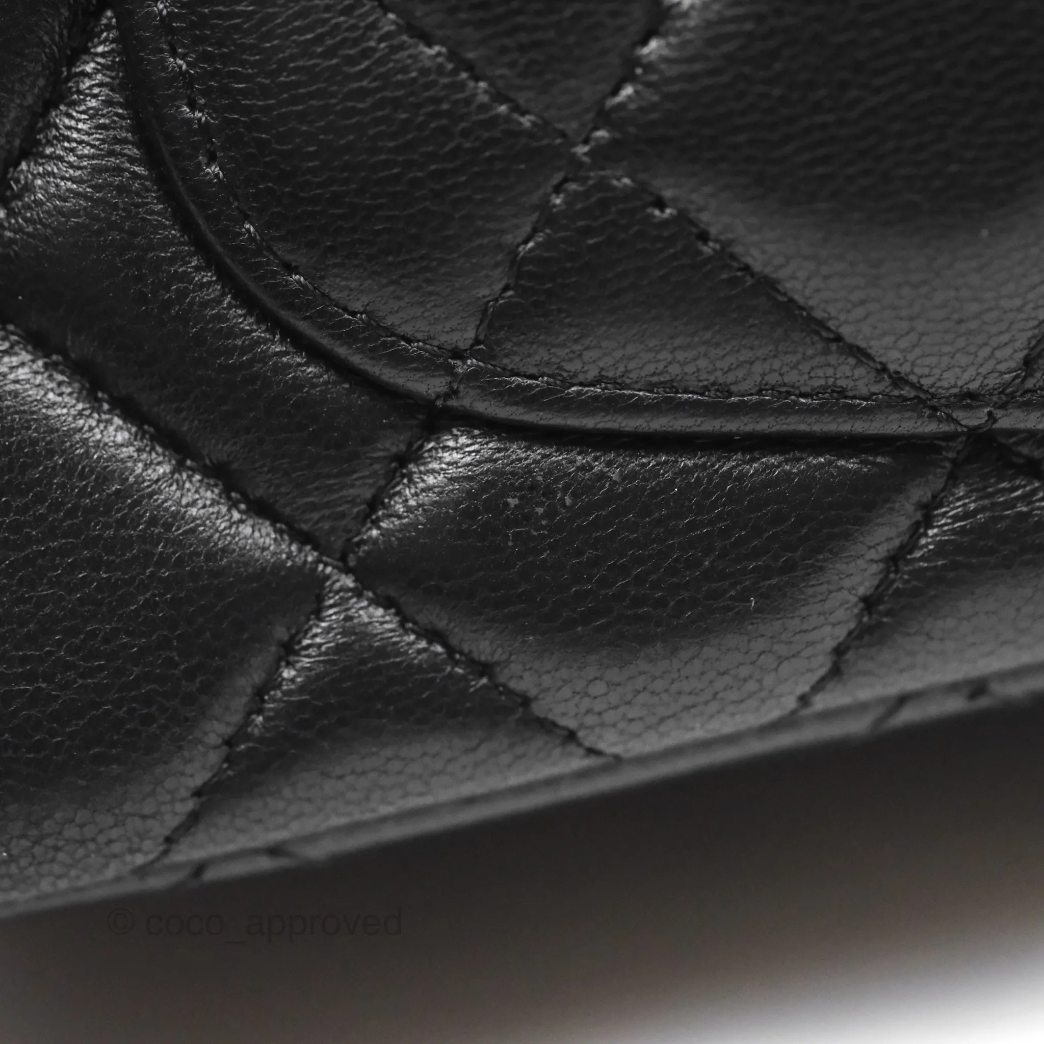 Chanel Quilted Mini Rectangular Flap Black Lambskin Gold Hardware