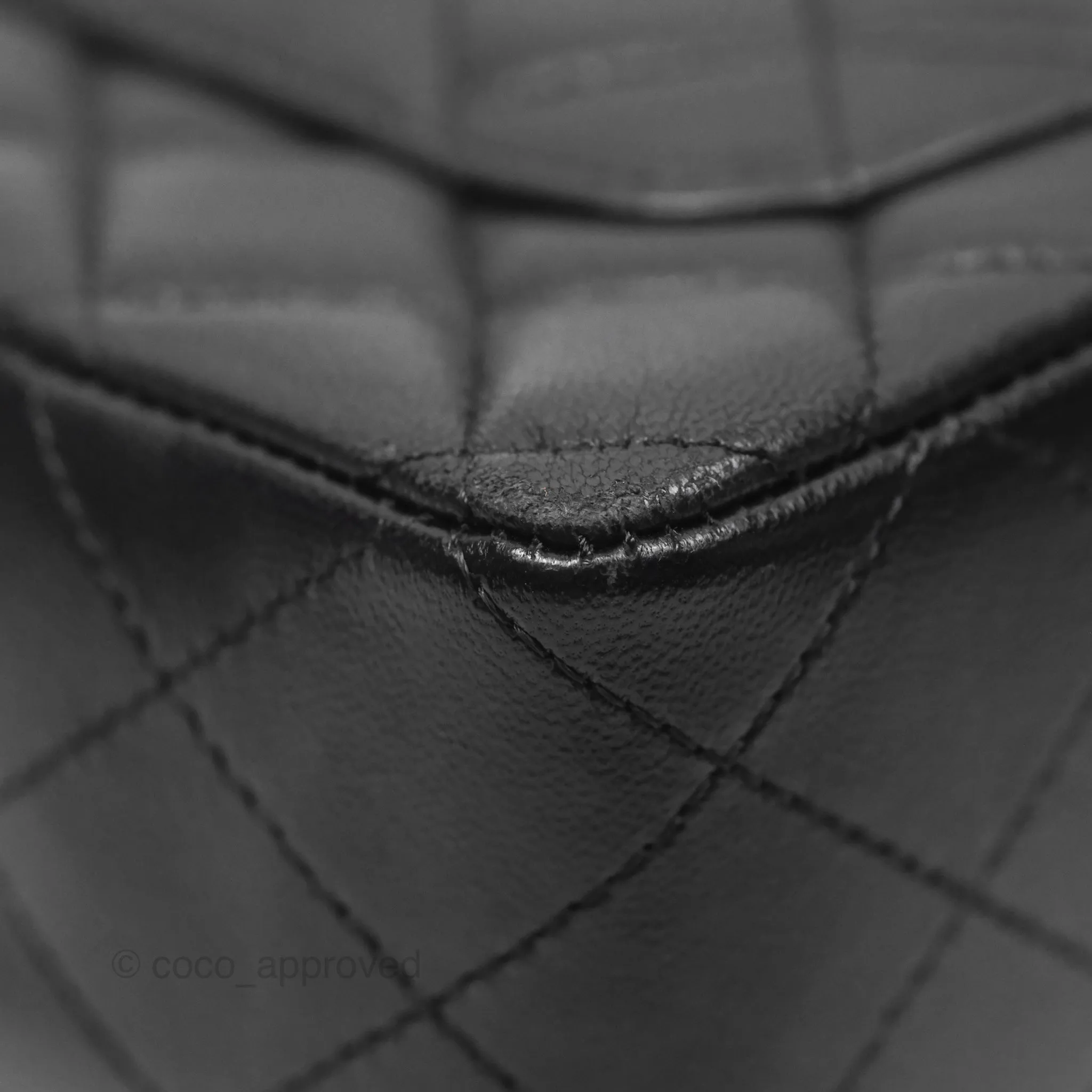 Chanel Quilted Mini Rectangular Flap Black Lambskin Gold Hardware