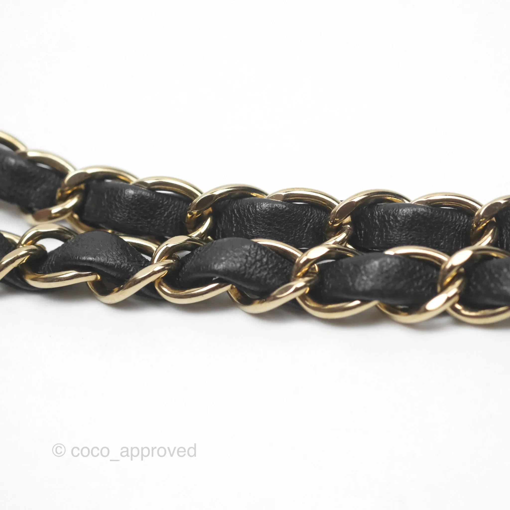 Chanel Quilted Mini Rectangular Flap Black Lambskin Gold Hardware