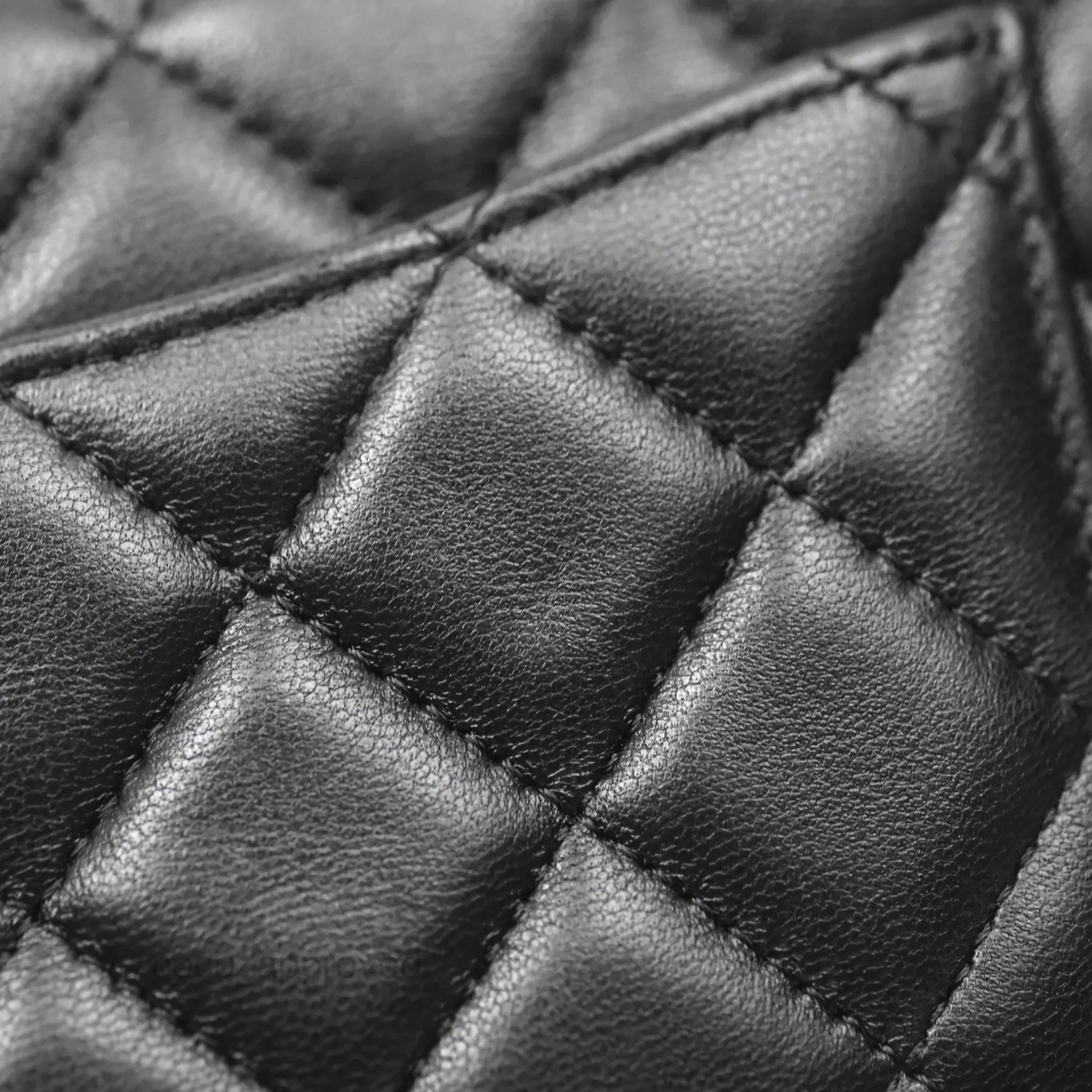 Chanel Quilted Mini Rectangular Flap Black Lambskin Gold Hardware