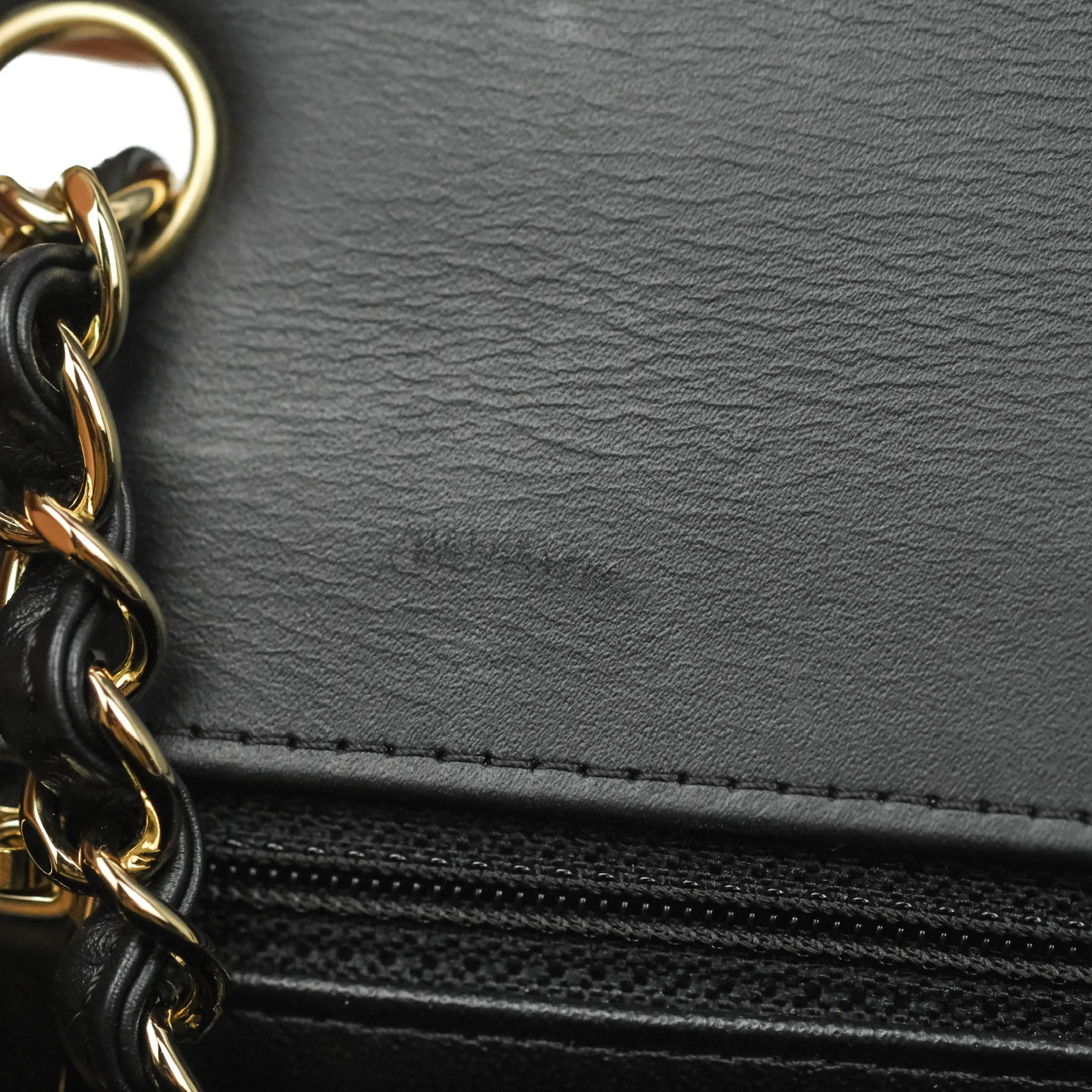 Chanel Quilted Mini Rectangular Flap Black Patent Gold Hardware