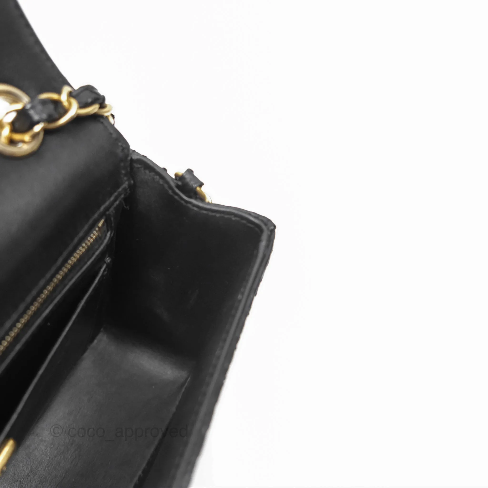 Chanel Quilted Mini Rectangular Flap Black Python Gold Hardware