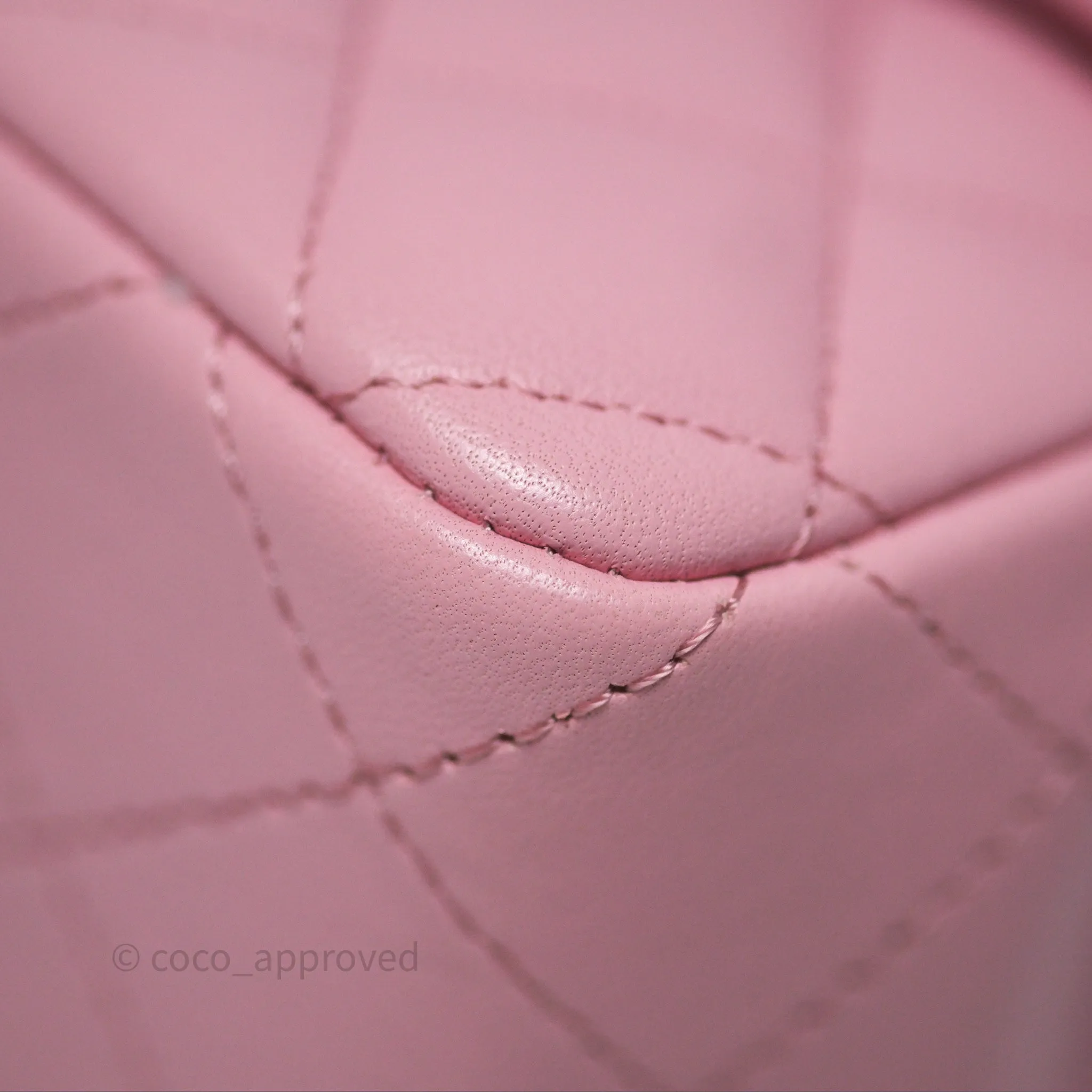 Chanel Quilted Mini Rectangular Flap Pink Lambskin Gold Hardware