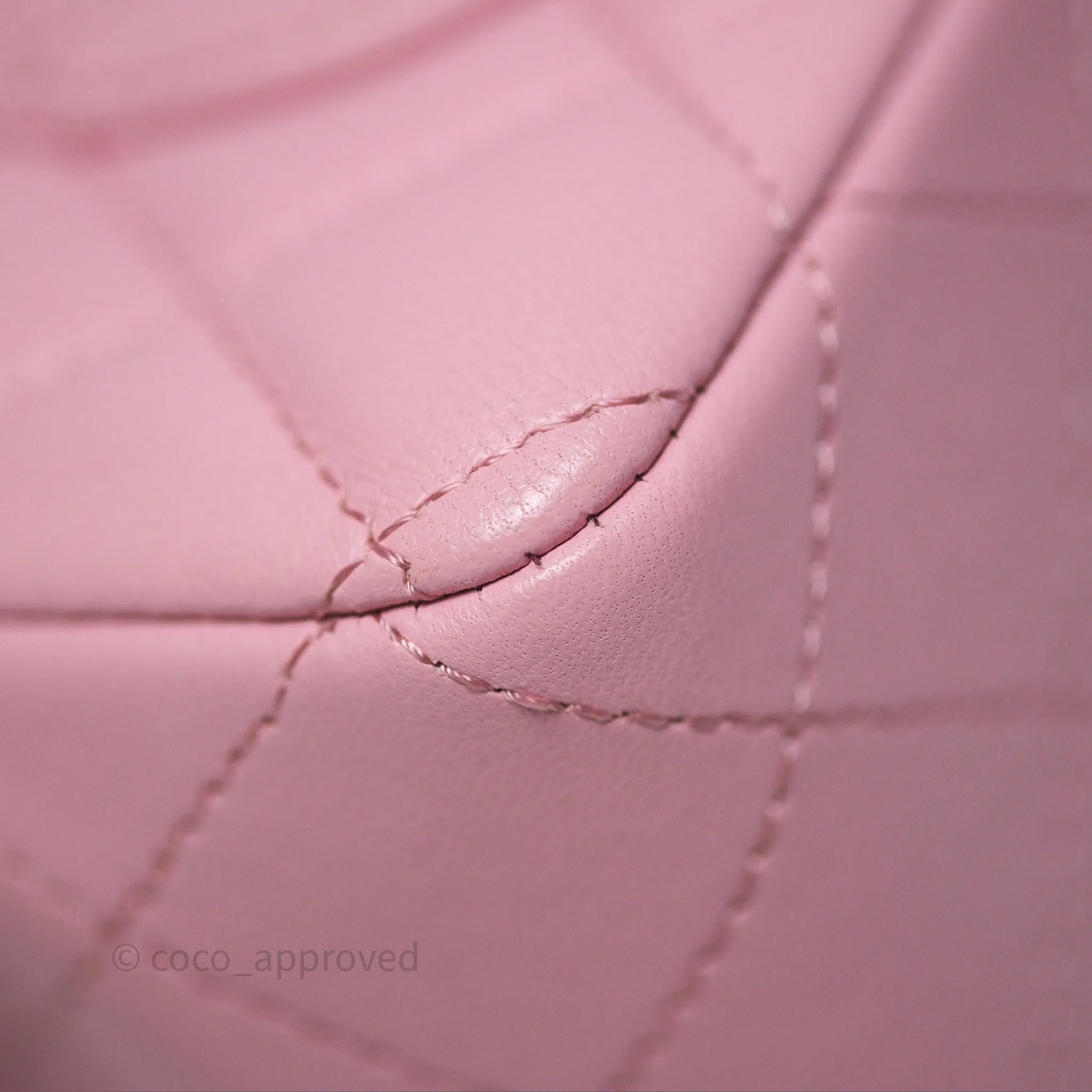 Chanel Quilted Mini Rectangular Flap Pink Lambskin Gold Hardware