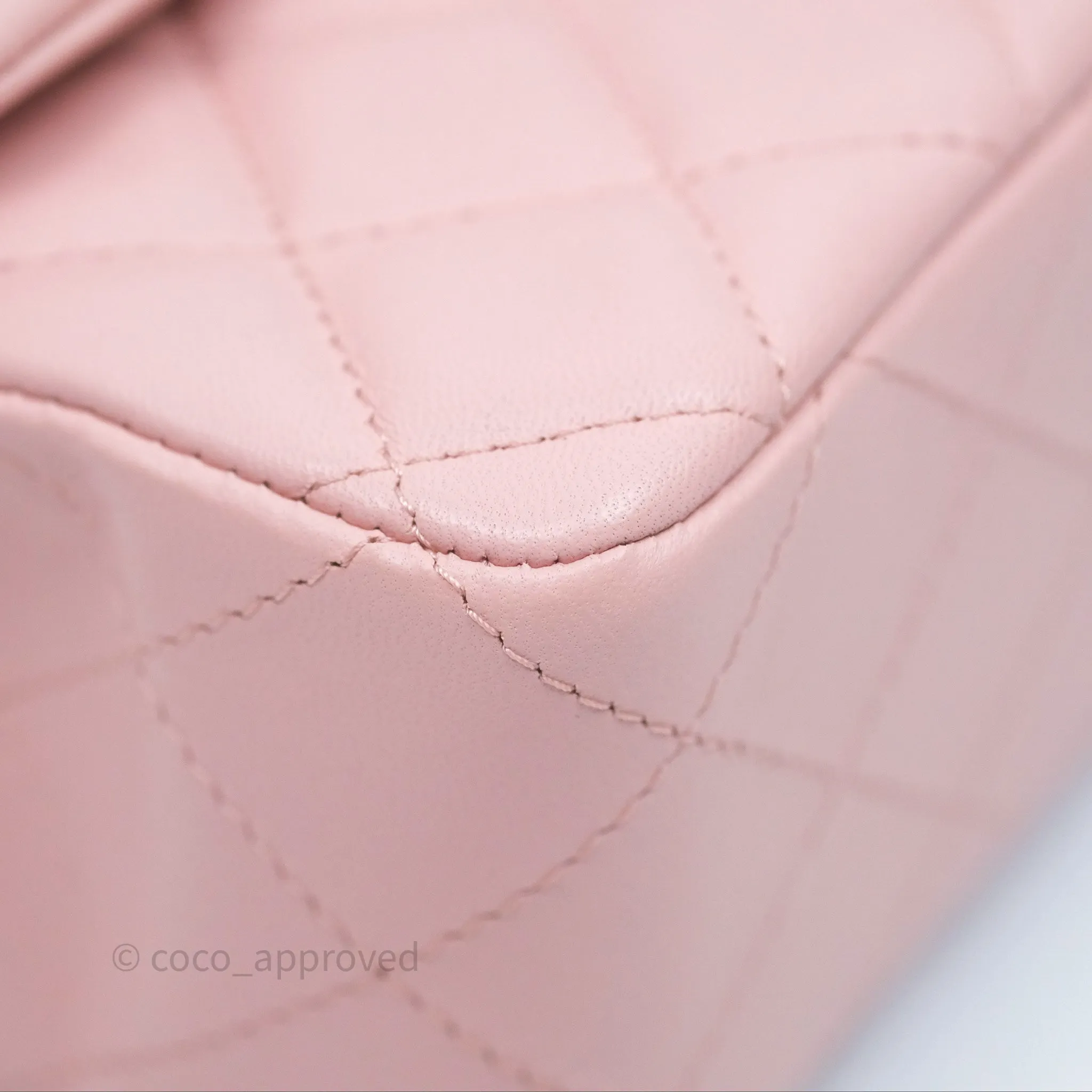 Chanel Quilted Mini Rectangular Flap Pink Lambskin Gold Hardware