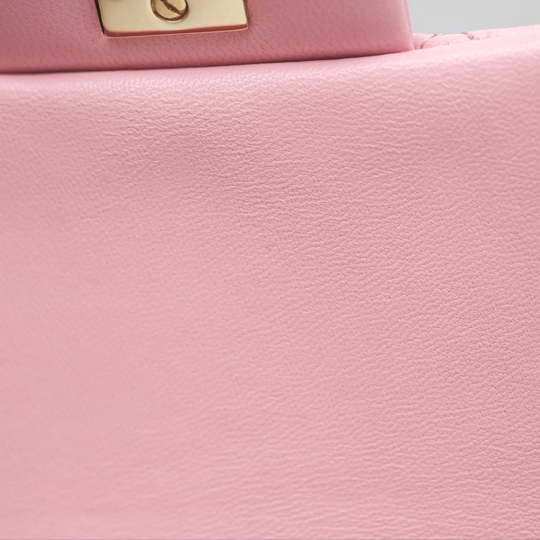 Chanel Quilted Mini Rectangular Flap Pink Lambskin Gold Hardware