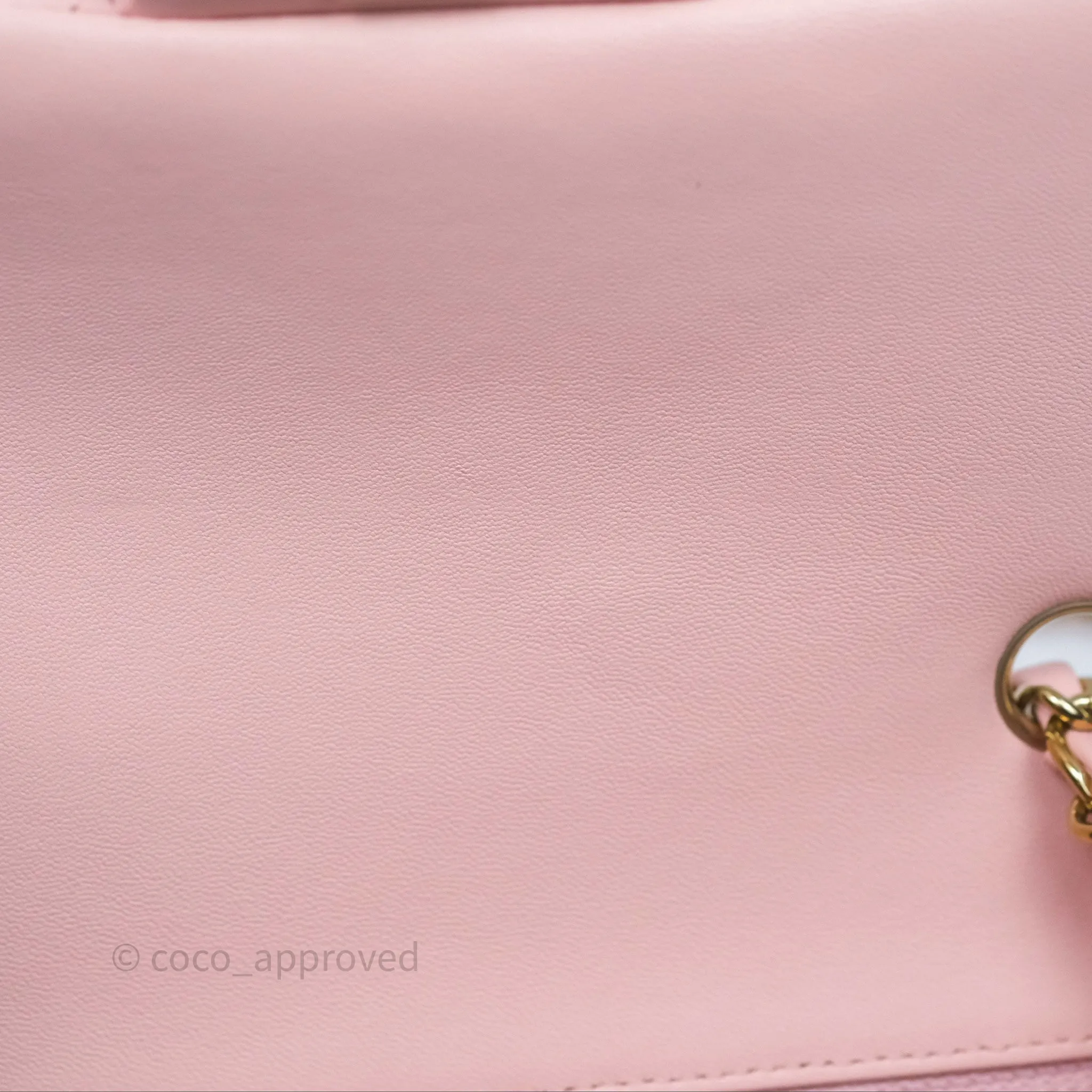 Chanel Quilted Mini Rectangular Flap Pink Lambskin Gold Hardware