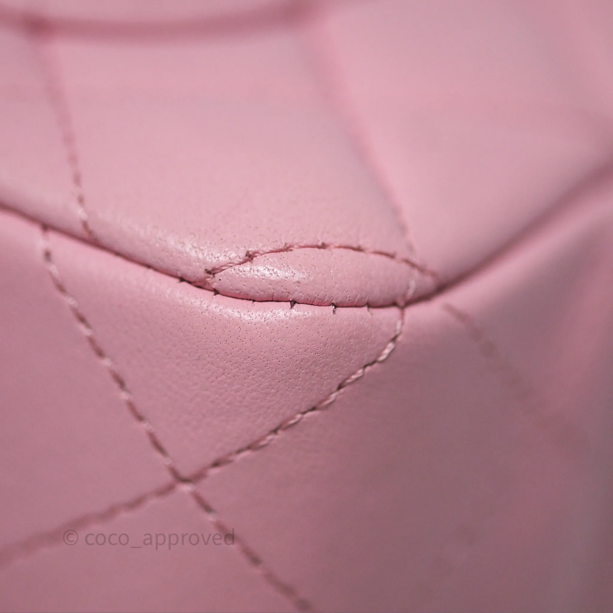 Chanel Quilted Mini Rectangular Flap Pink Lambskin Gold Hardware