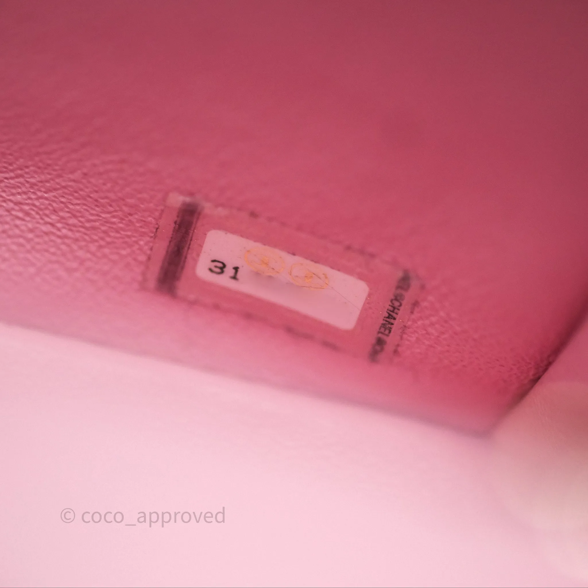 Chanel Quilted Mini Rectangular Flap Pink Lambskin Gold Hardware