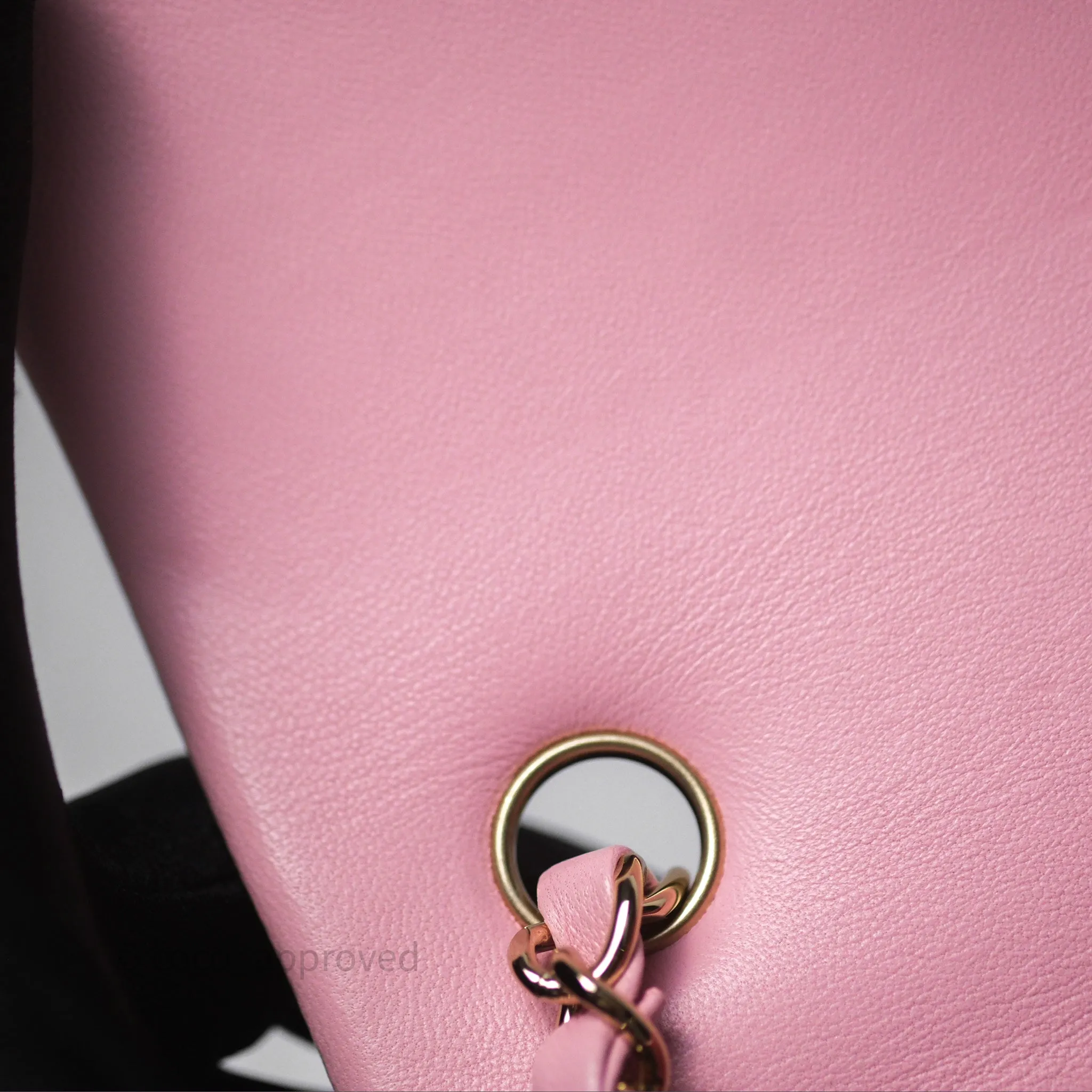 Chanel Quilted Mini Rectangular Flap Pink Lambskin Gold Hardware