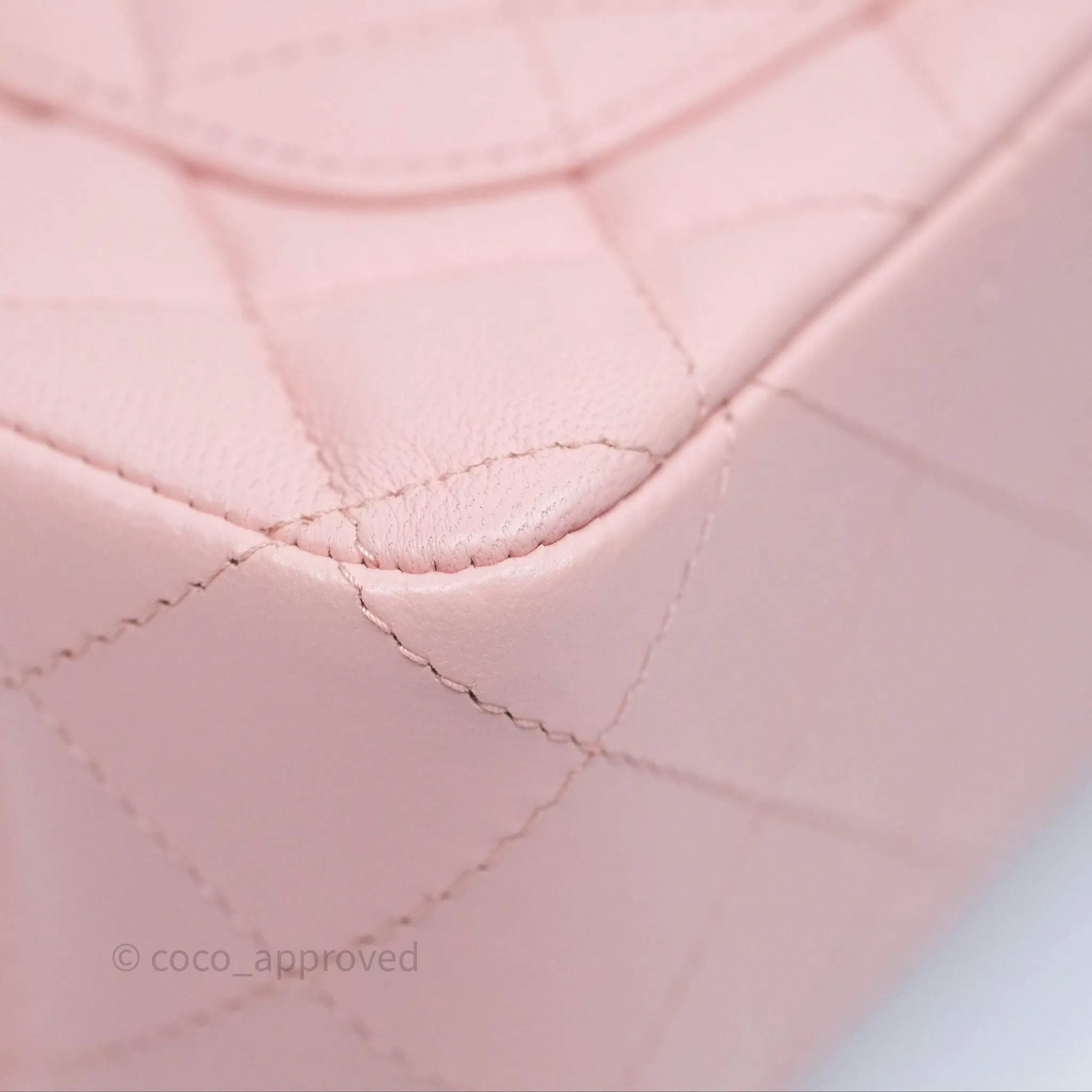 Chanel Quilted Mini Rectangular Flap Pink Lambskin Gold Hardware