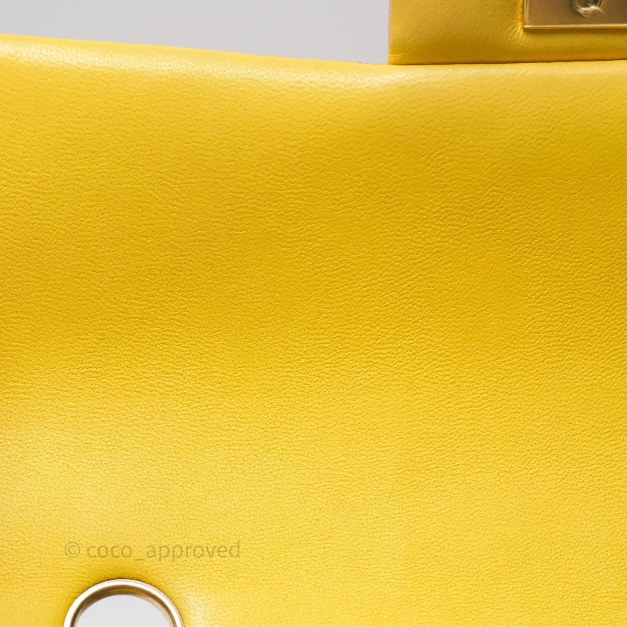 Chanel Quilted Mini Rectangular Flap Tri-Color Orange/Yellow/Pink Lambskin Gold Hardware
