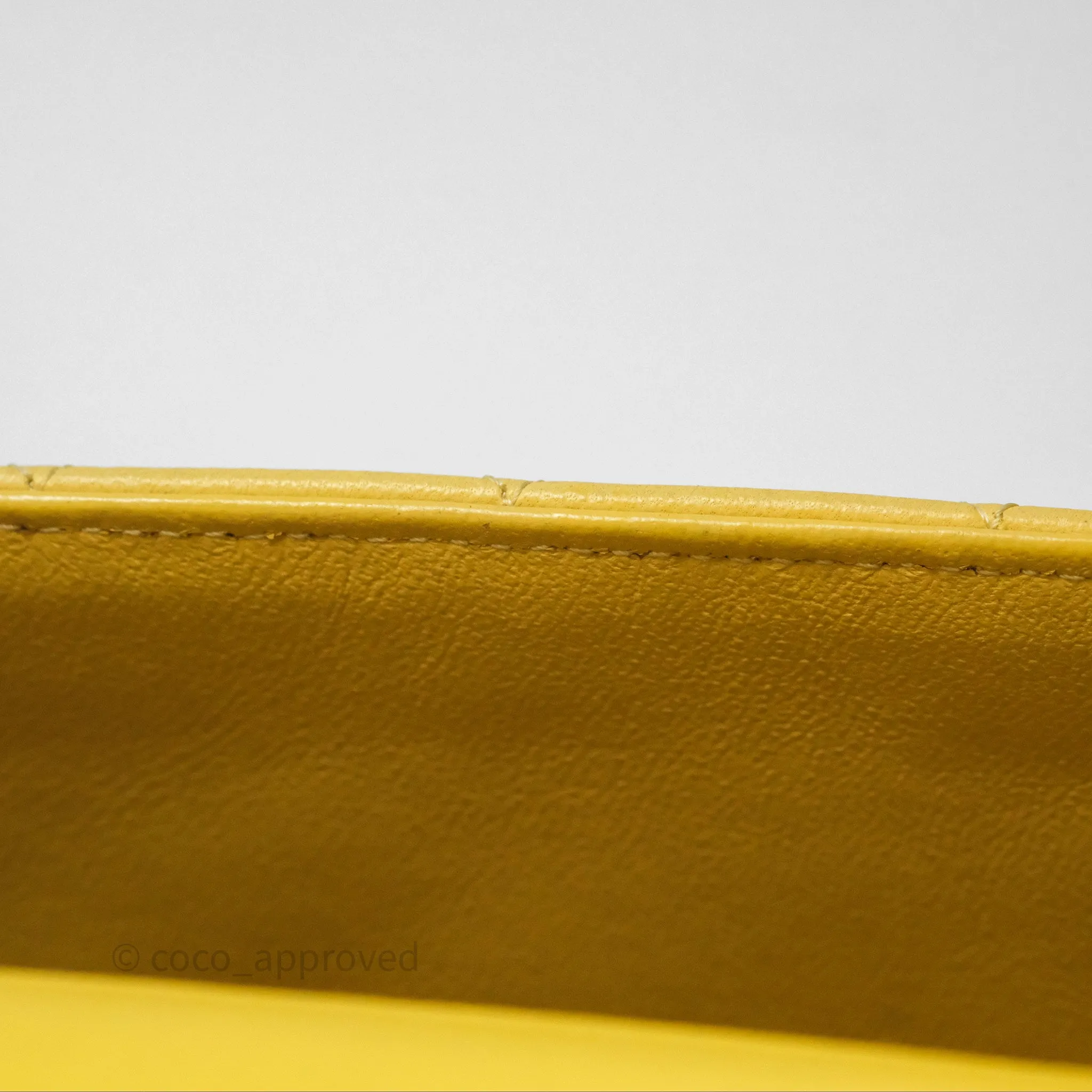 Chanel Quilted Mini Rectangular Flap Tri-Color Orange/Yellow/Pink Lambskin Gold Hardware