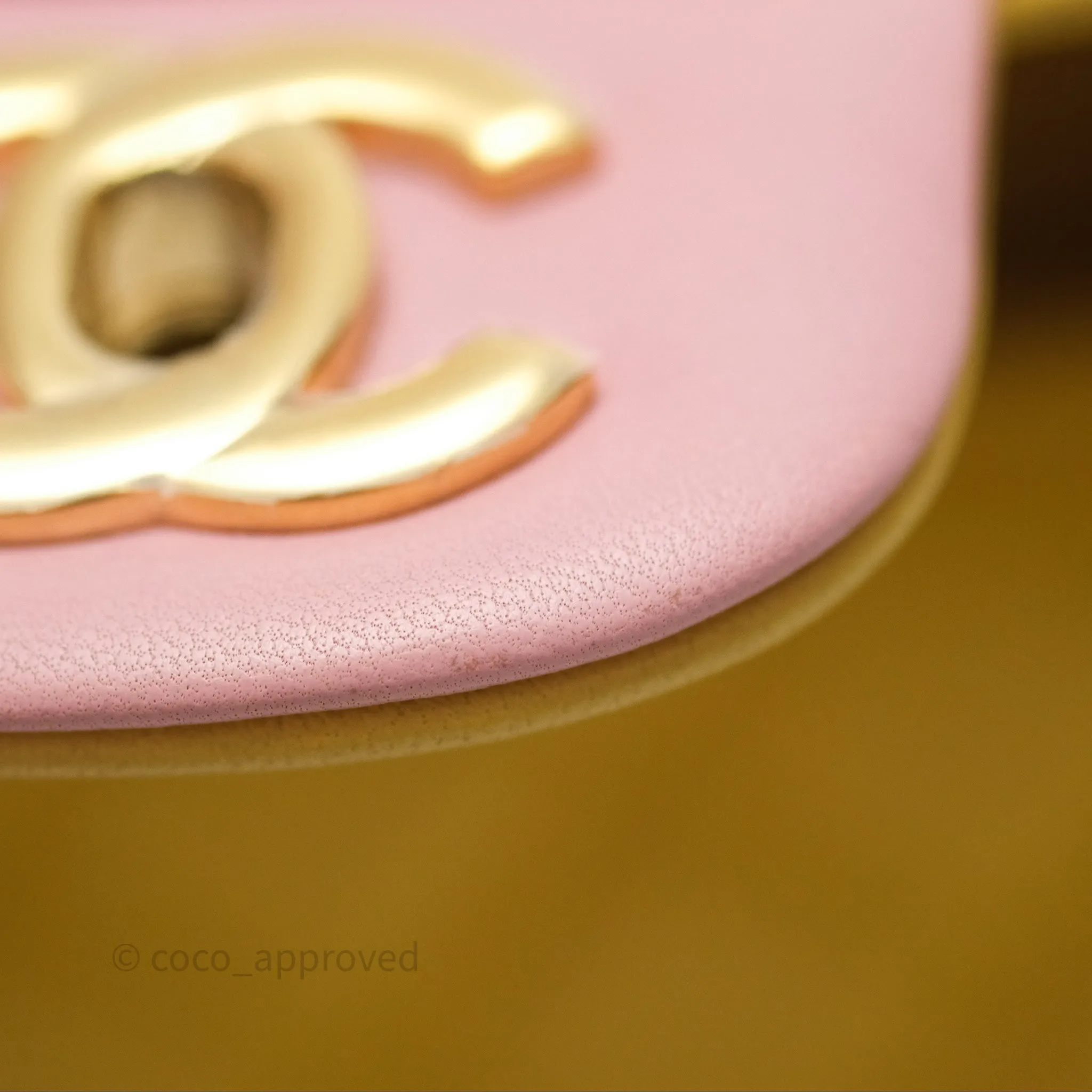 Chanel Quilted Mini Rectangular Flap Tri-Color Orange/Yellow/Pink Lambskin Gold Hardware