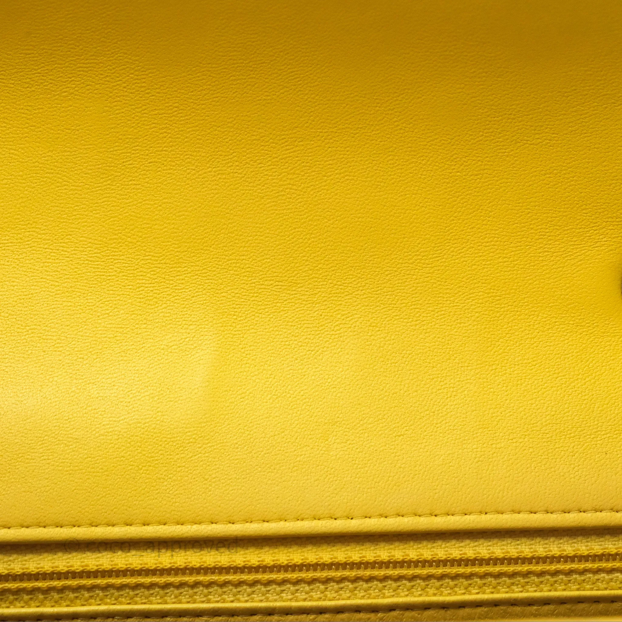 Chanel Quilted Mini Rectangular Flap Tri-Color Orange/Yellow/Pink Lambskin Gold Hardware