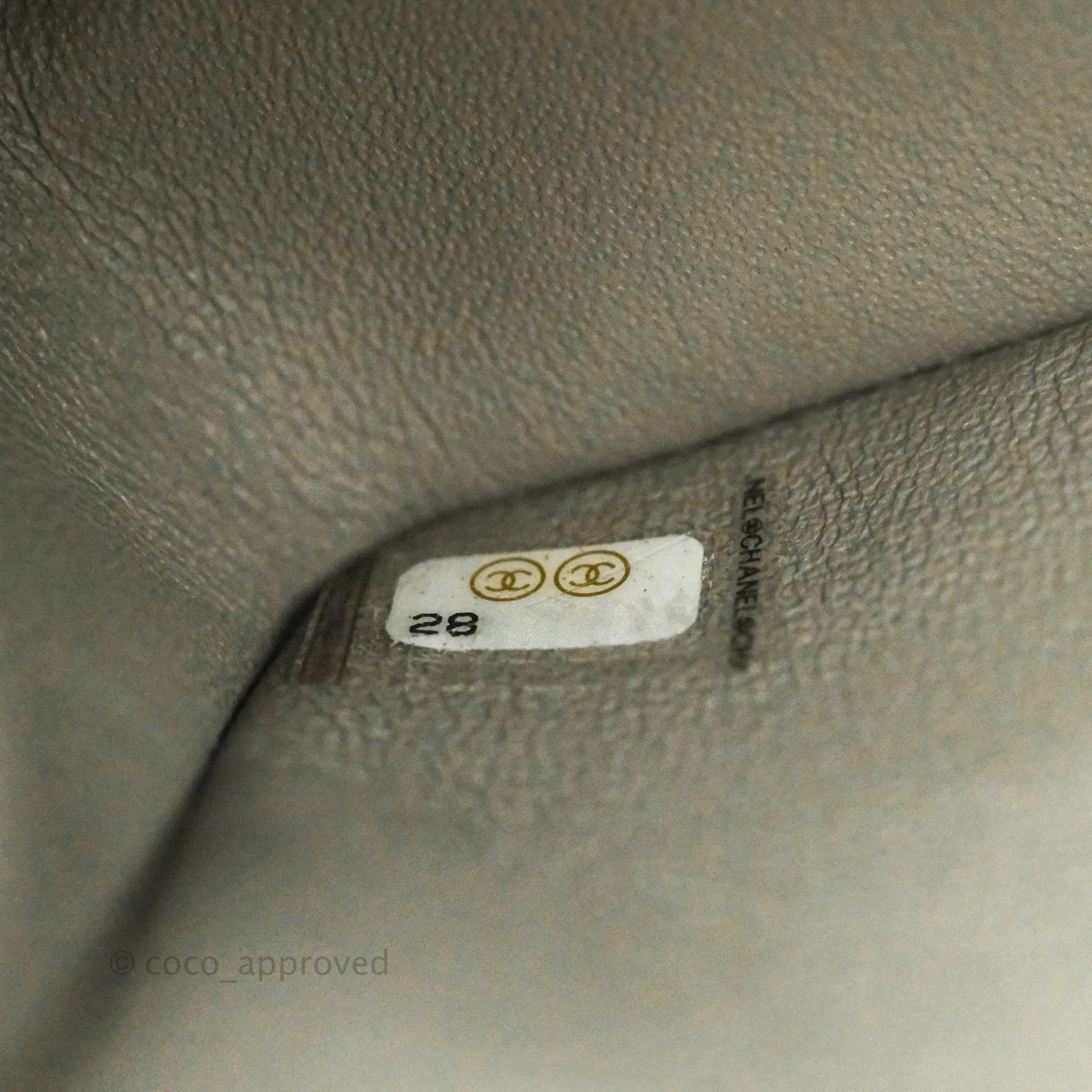 Chanel Quilted Mini Rectangular Grey Lambskin Silver Hardware 19B