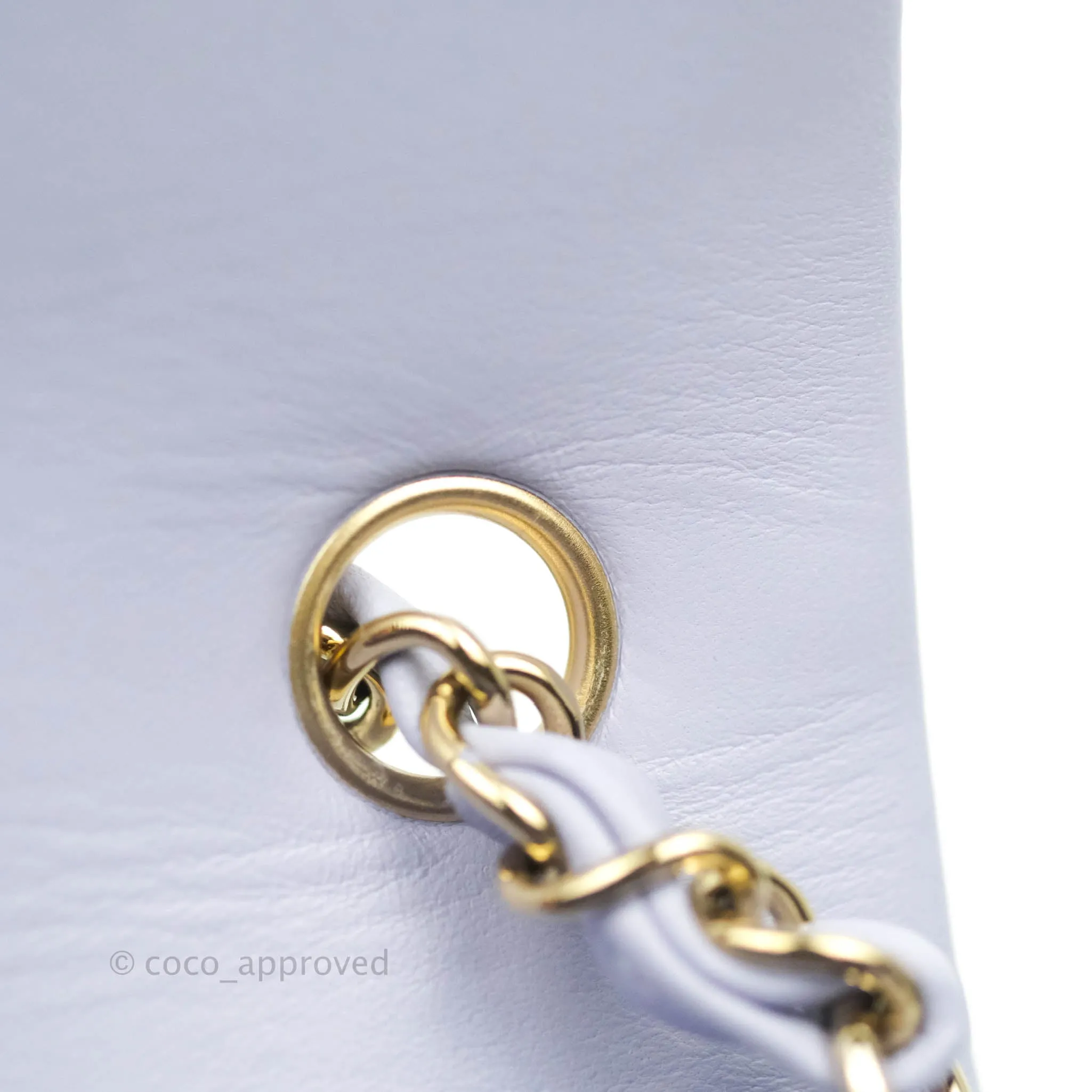 Chanel Quilted Mini Rectangular Lilac Lambskin Gold Hardware 21K