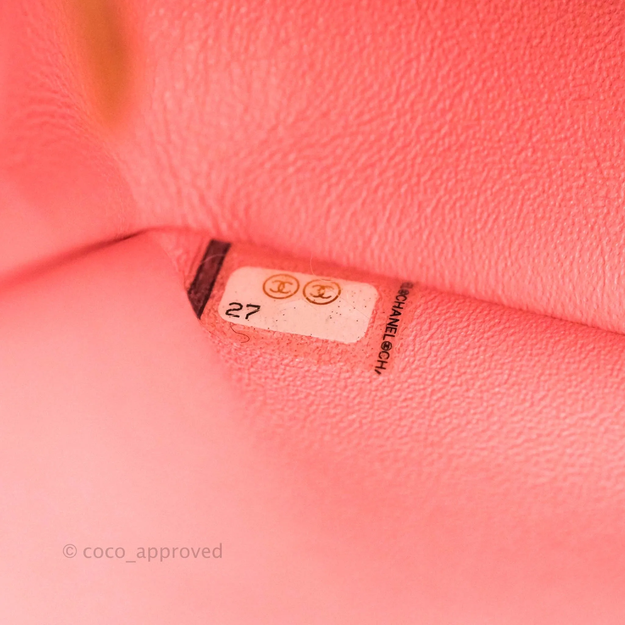 Chanel Quilted Mini Rectangular Pink Lambskin Aged Gold Hardware