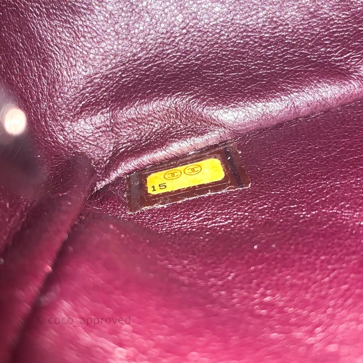 Chanel Quilted Mini Rectangular Purple Lambskin Silver Hardware