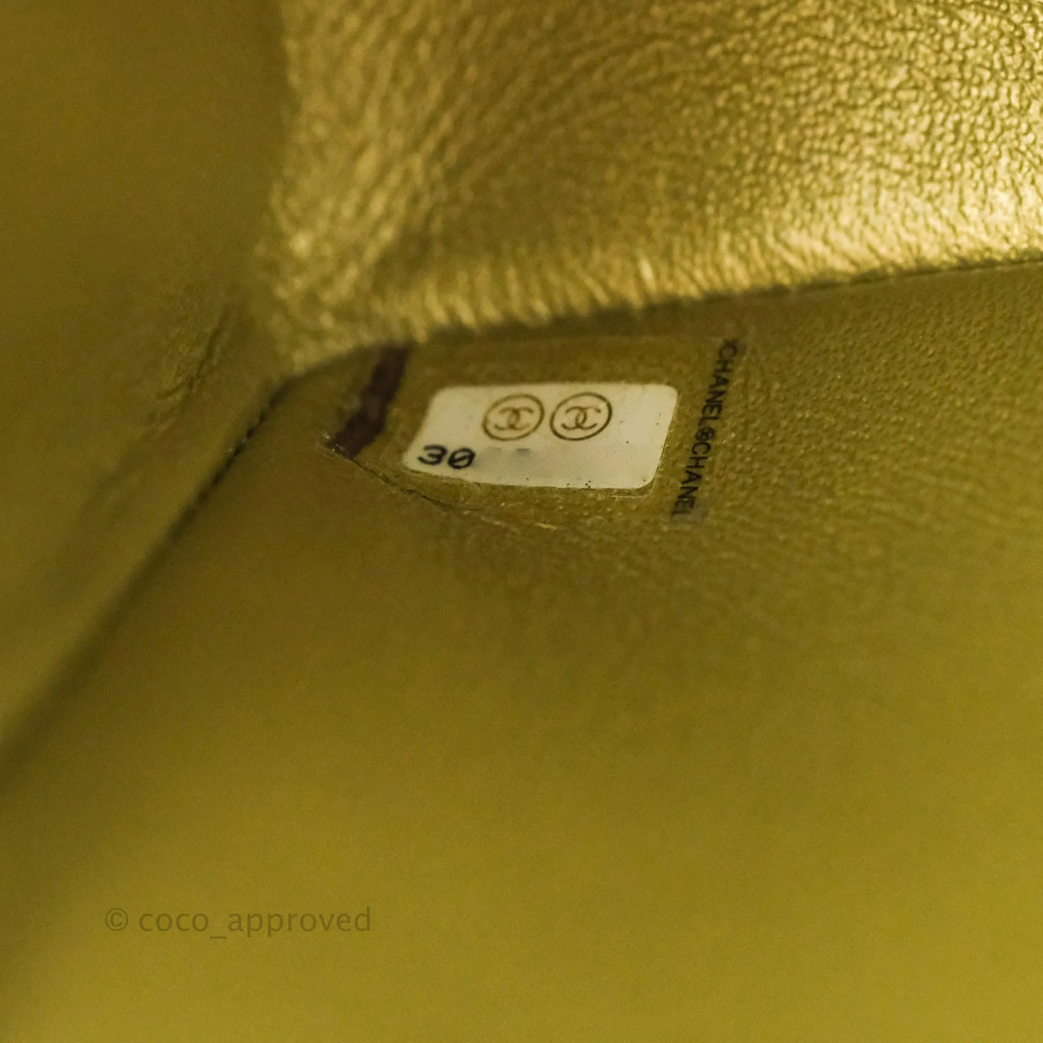 Chanel Quilted Mini Reissue 224 Metallic Rainbow Crumpled Calfskin Gold Hardware