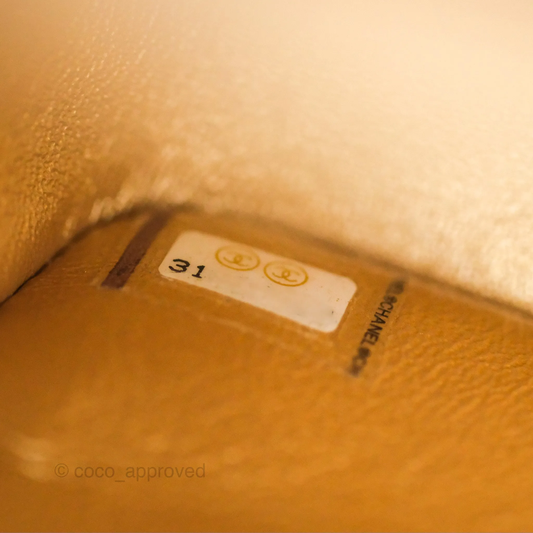 Chanel Quilted Mini Square Iridescent Gold Lambskin Gold Hardware 21P