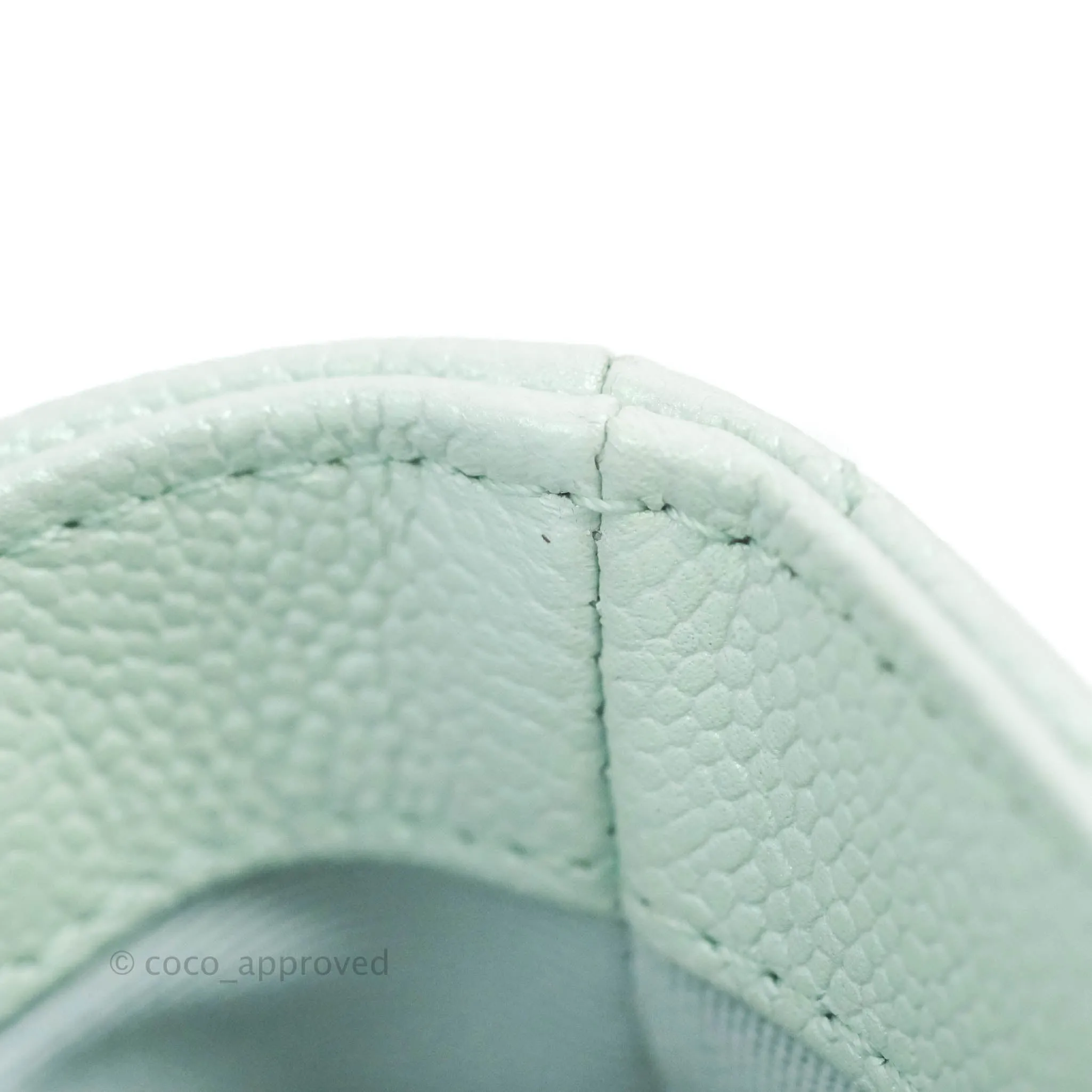 Chanel Quilted My Perfect Mini Iridescent Mint Green Caviar Aged Gold Hardware 21K
