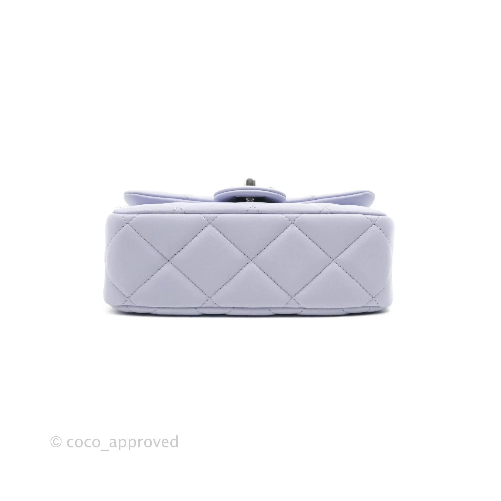 Chanel Quilted My Perfect Mini With Pearl Lilac Lambskin Silver Hardware