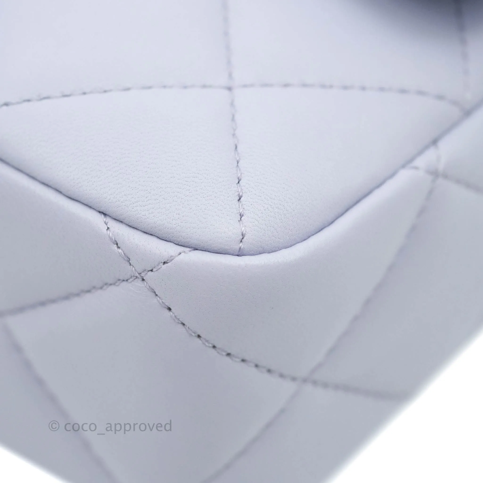 Chanel Quilted My Perfect Mini With Pearl Lilac Lambskin Silver Hardware