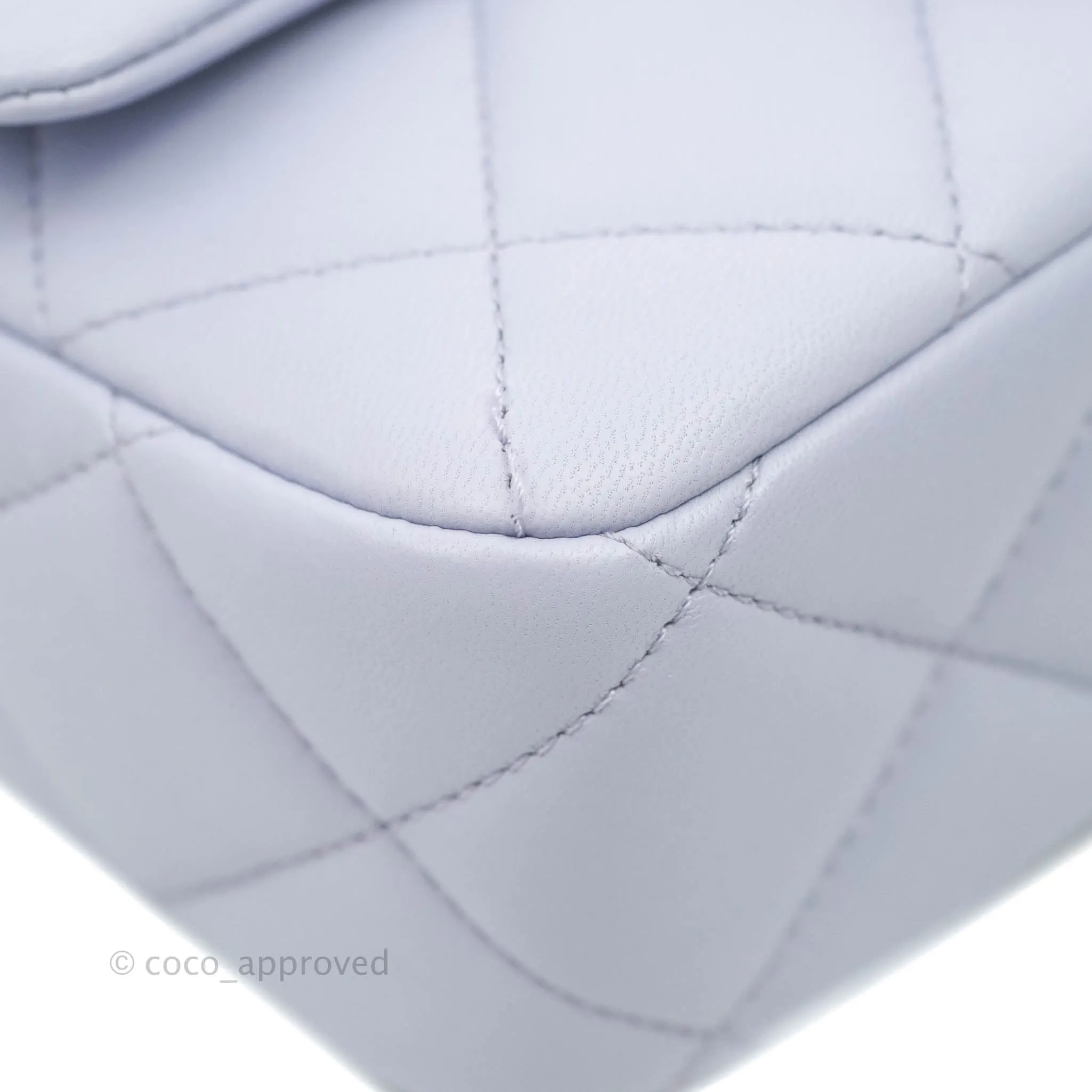 Chanel Quilted My Perfect Mini With Pearl Lilac Lambskin Silver Hardware