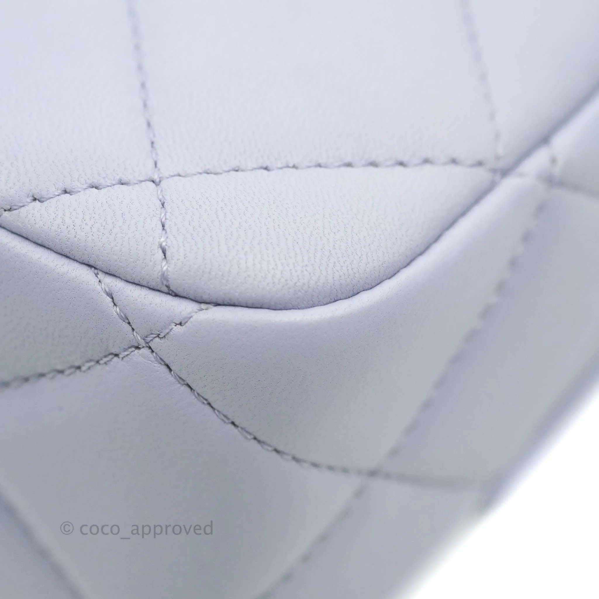 Chanel Quilted My Perfect Mini With Pearl Lilac Lambskin Silver Hardware
