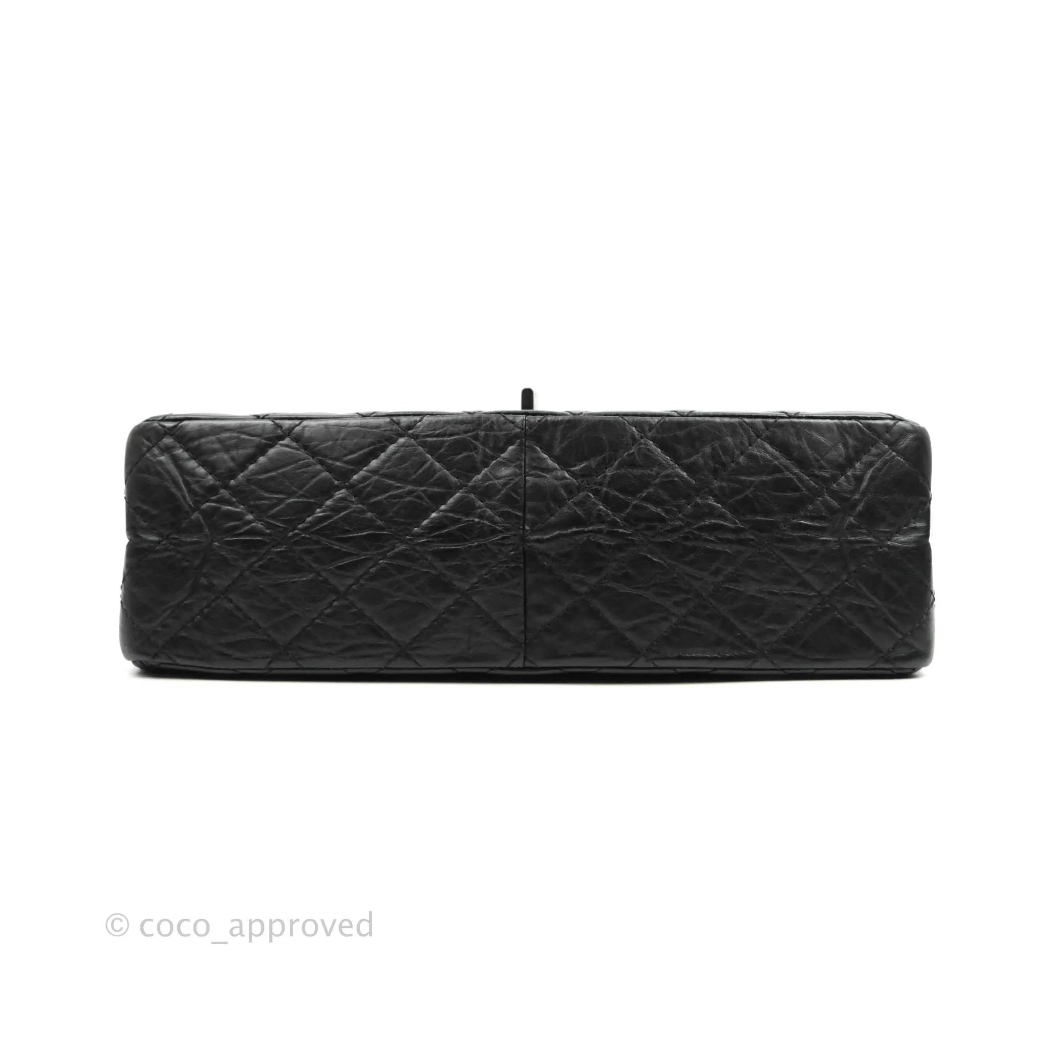 Chanel Quilted Reissue 226 Flap Black Aged Calfskin Ruthenium Hardware