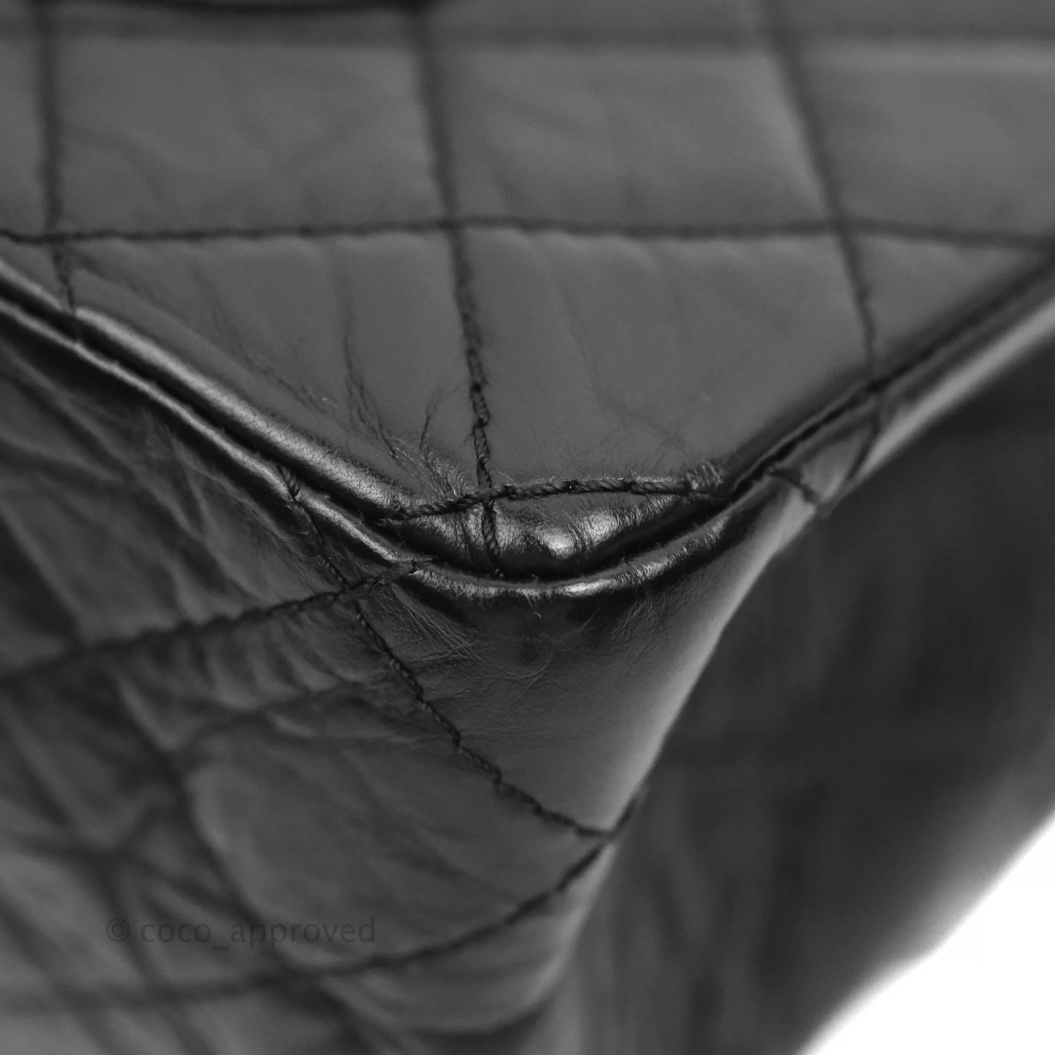 Chanel Quilted Reissue 226 Flap Black Aged Calfskin Ruthenium Hardware