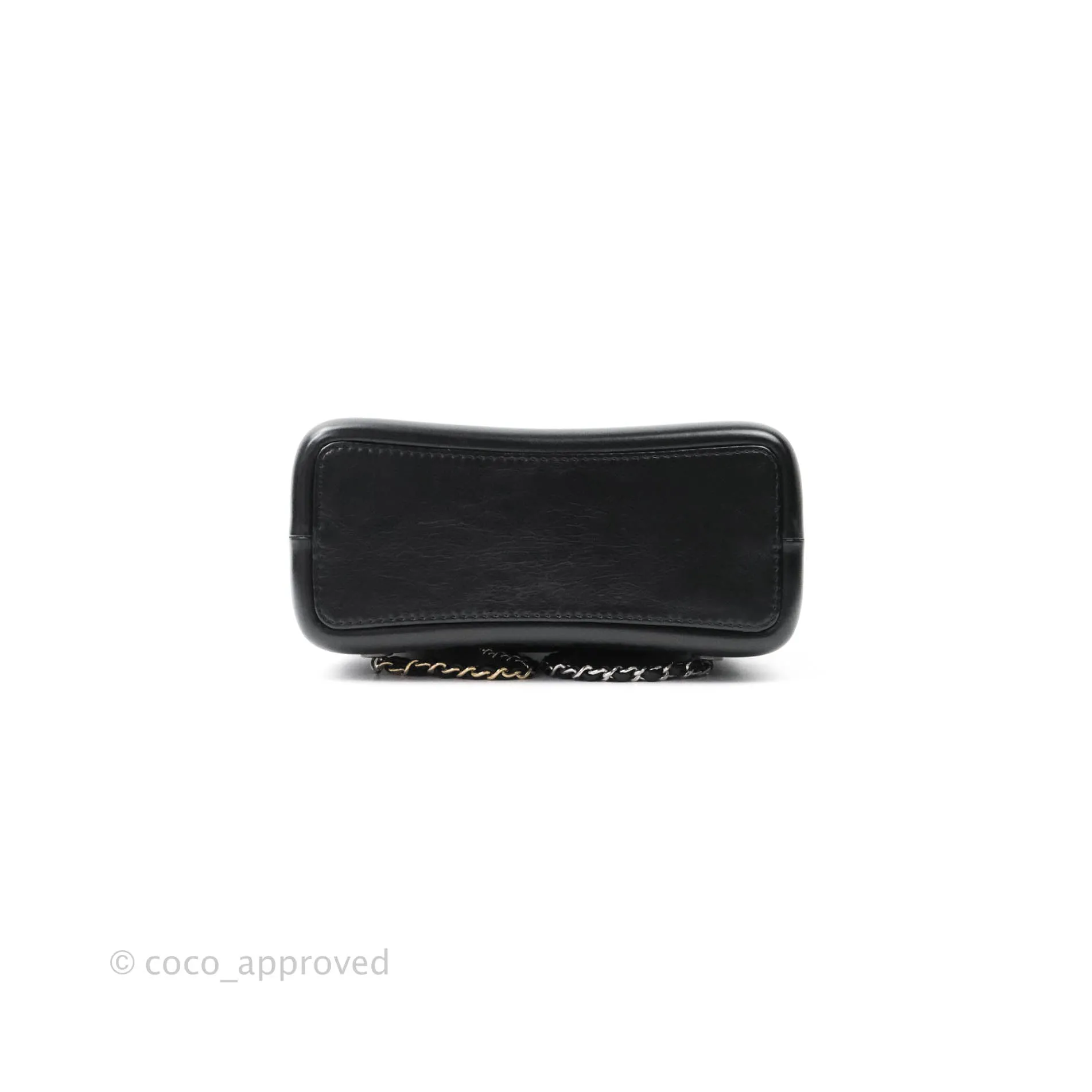 Chanel Quilted Small Gabrielle Backpack Black Aged Calfskin