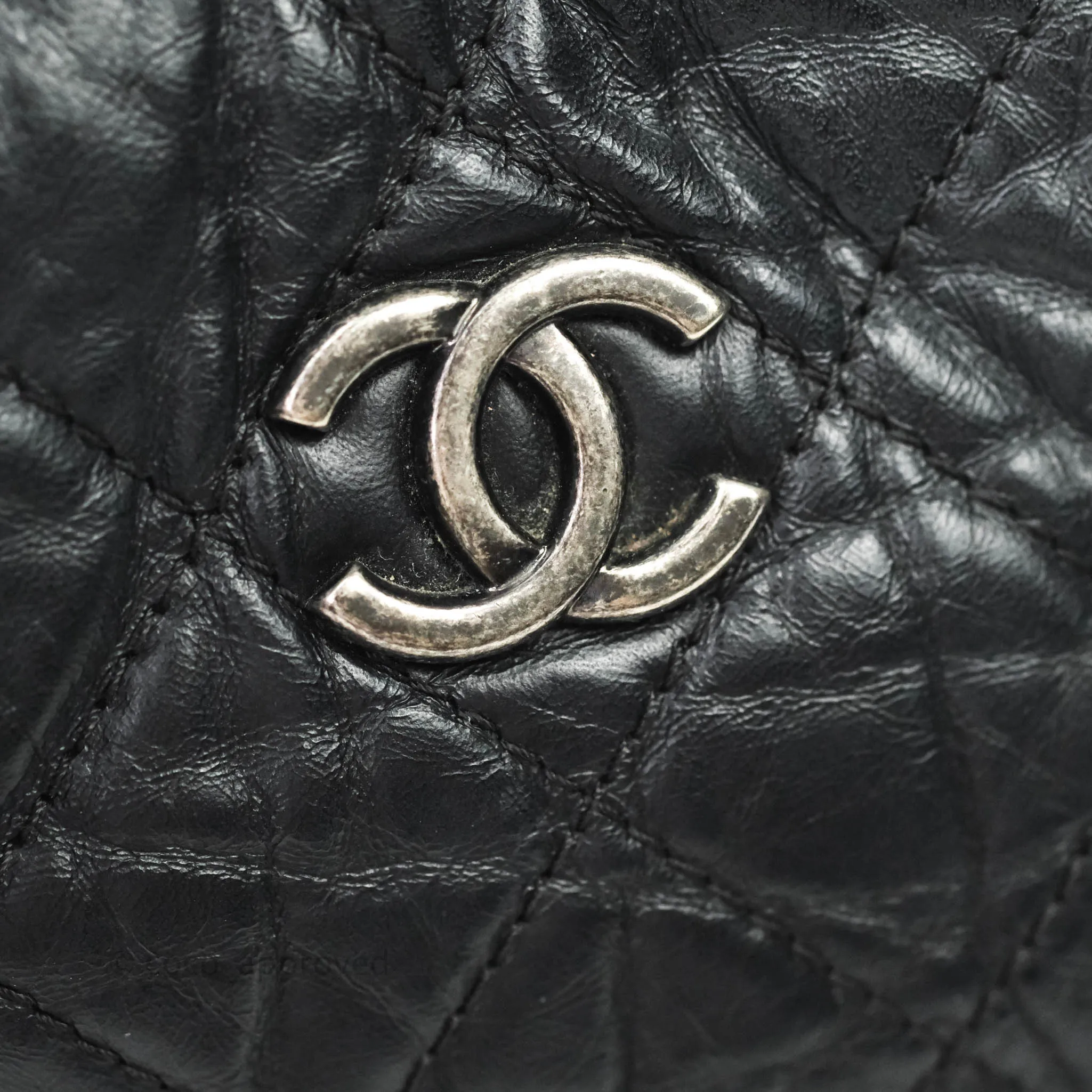 Chanel Quilted Small Gabrielle Backpack Black Aged Calfskin