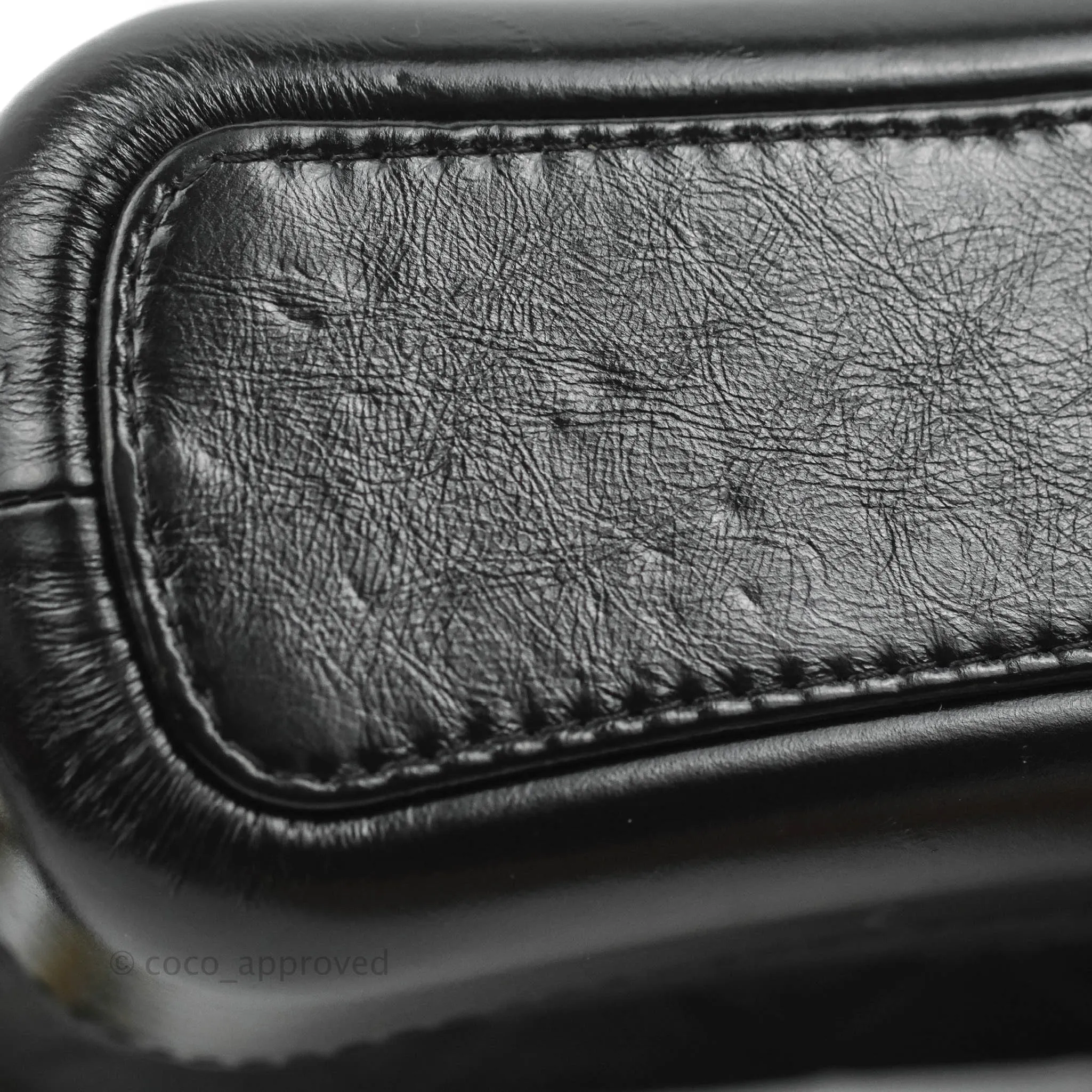 Chanel Quilted Small Gabrielle Hobo Black Calfskin Mixed Hardware