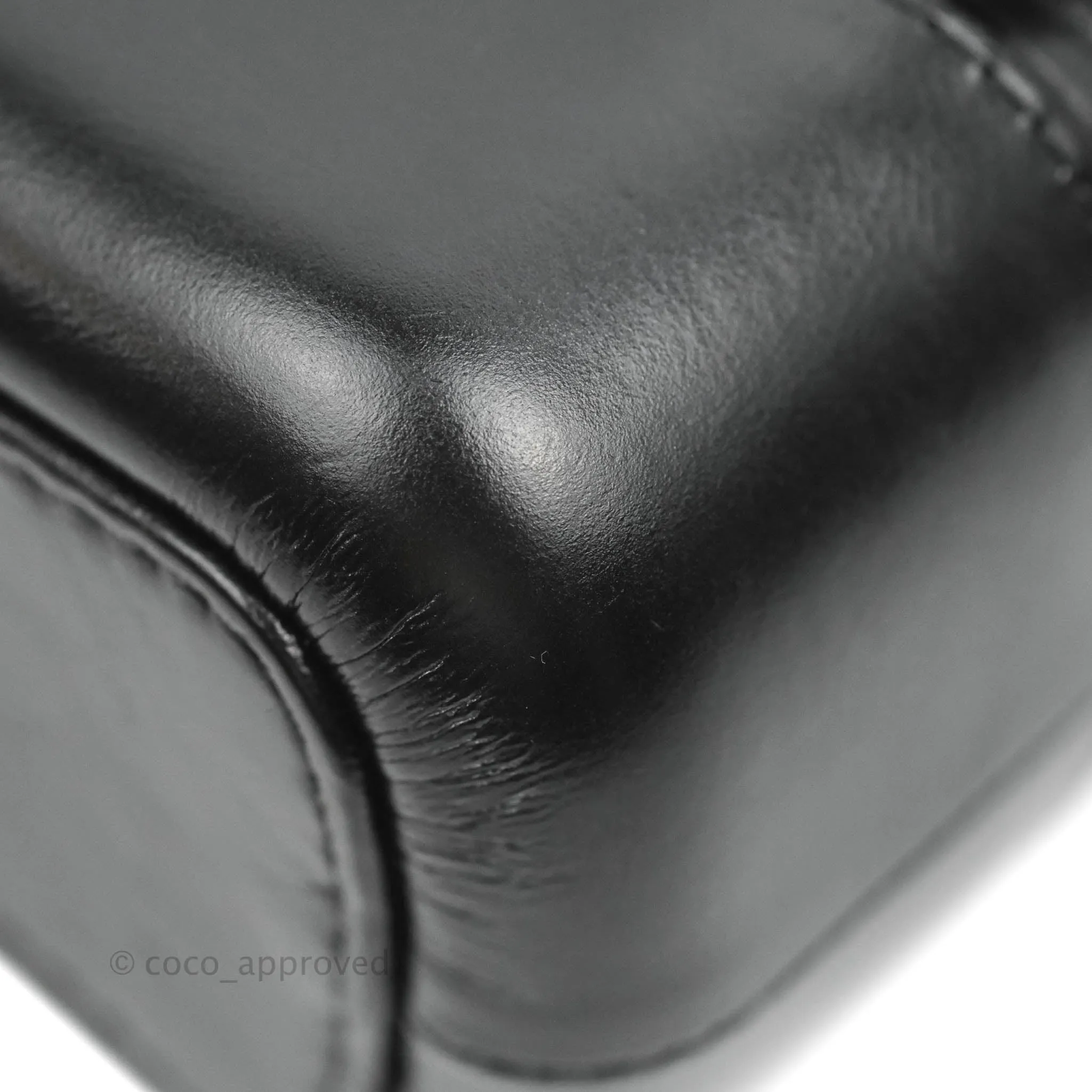 Chanel Quilted Small Gabrielle Hobo Black Calfskin Mixed Hardware