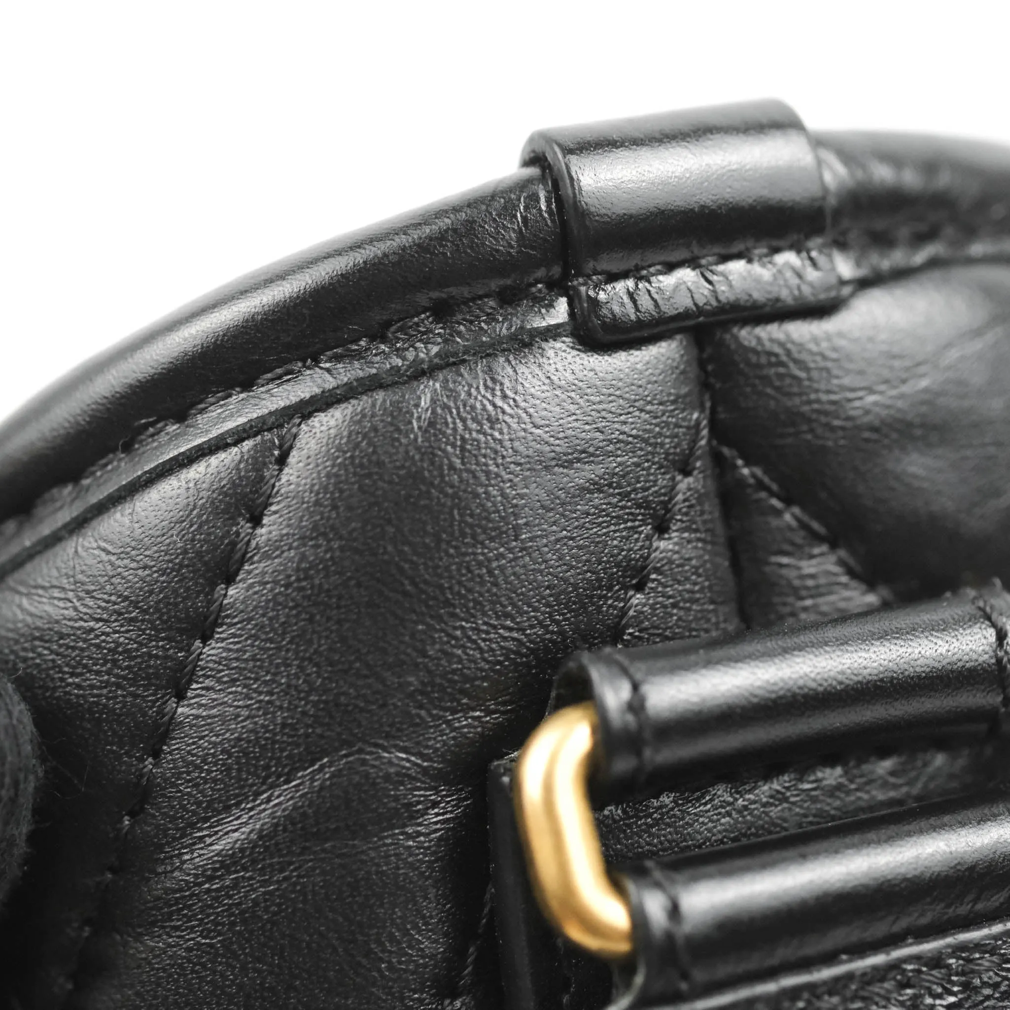 Chanel Quilted Small Gabrielle Hobo Black Chevron Aged Calfskin Mixed Hardware