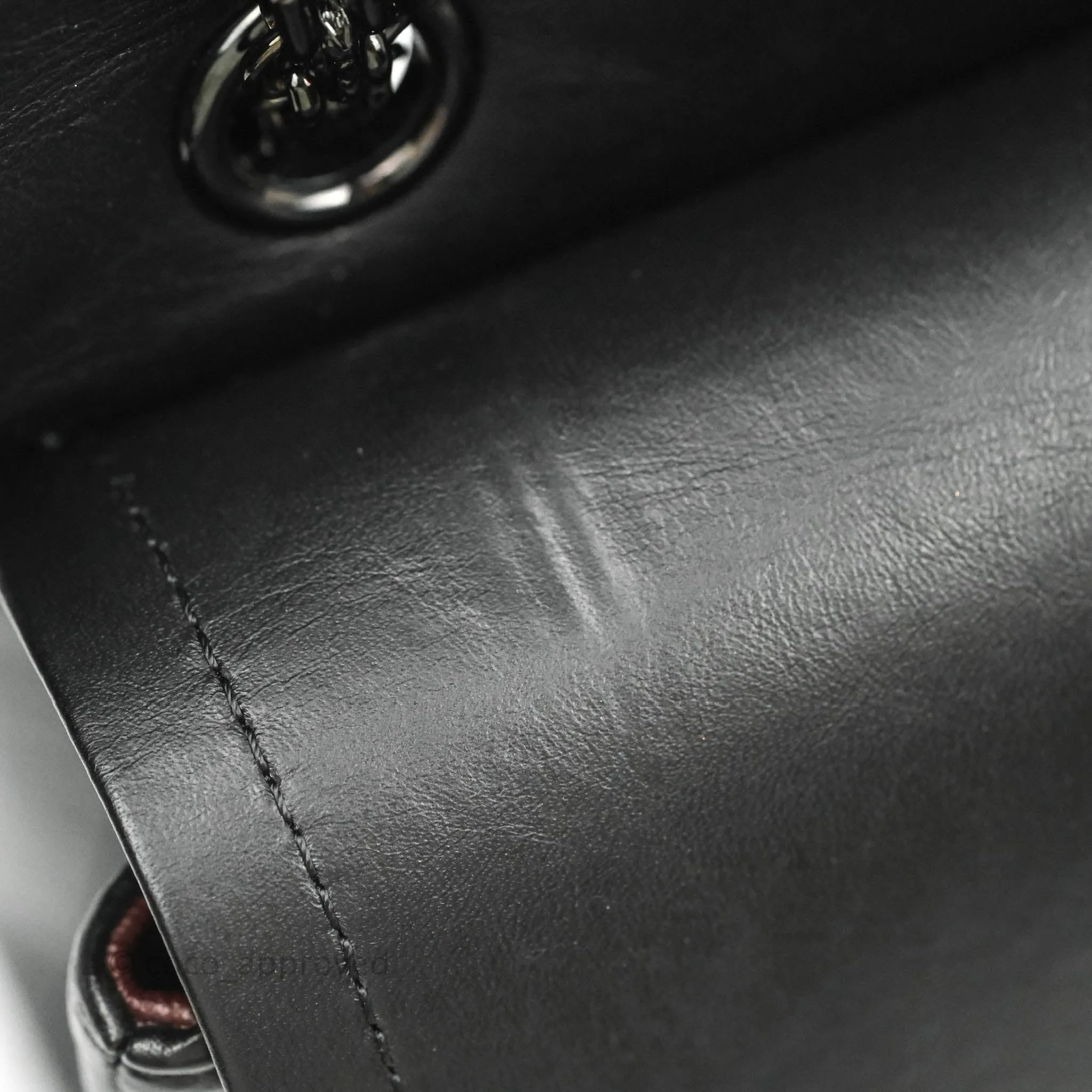Chanel Reissue 225 Chevron Aged Calfskin So Black