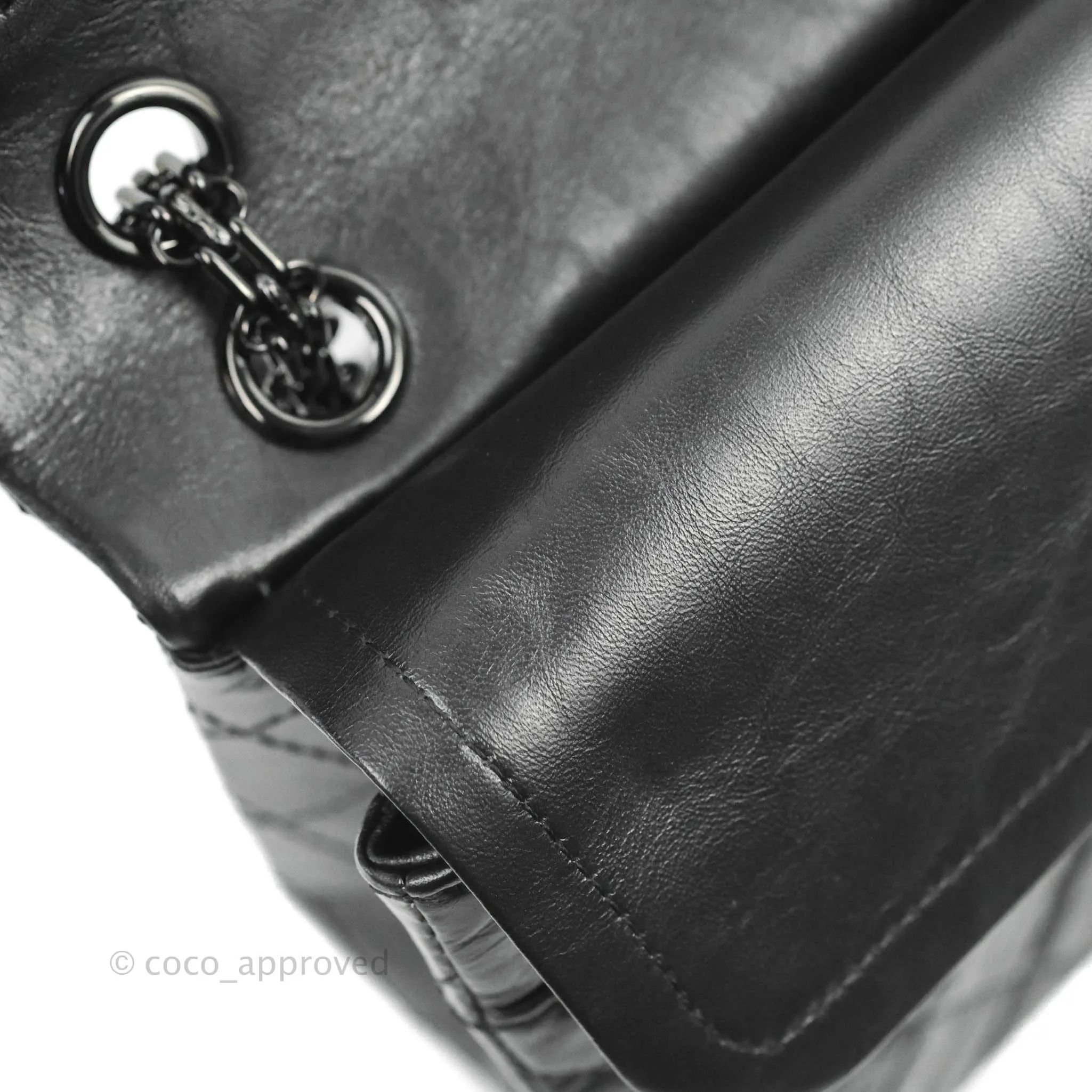 Chanel Reissue 225 Quilted Aged Calfskin So Black